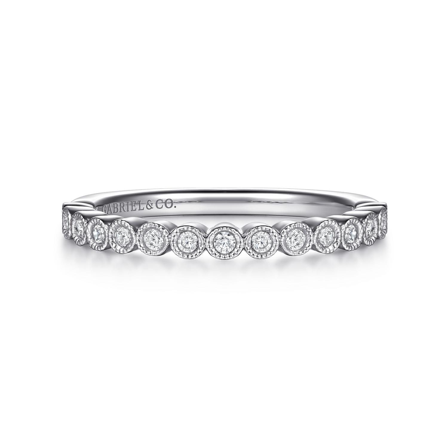 Bezel Set Diamond Anniversary Band