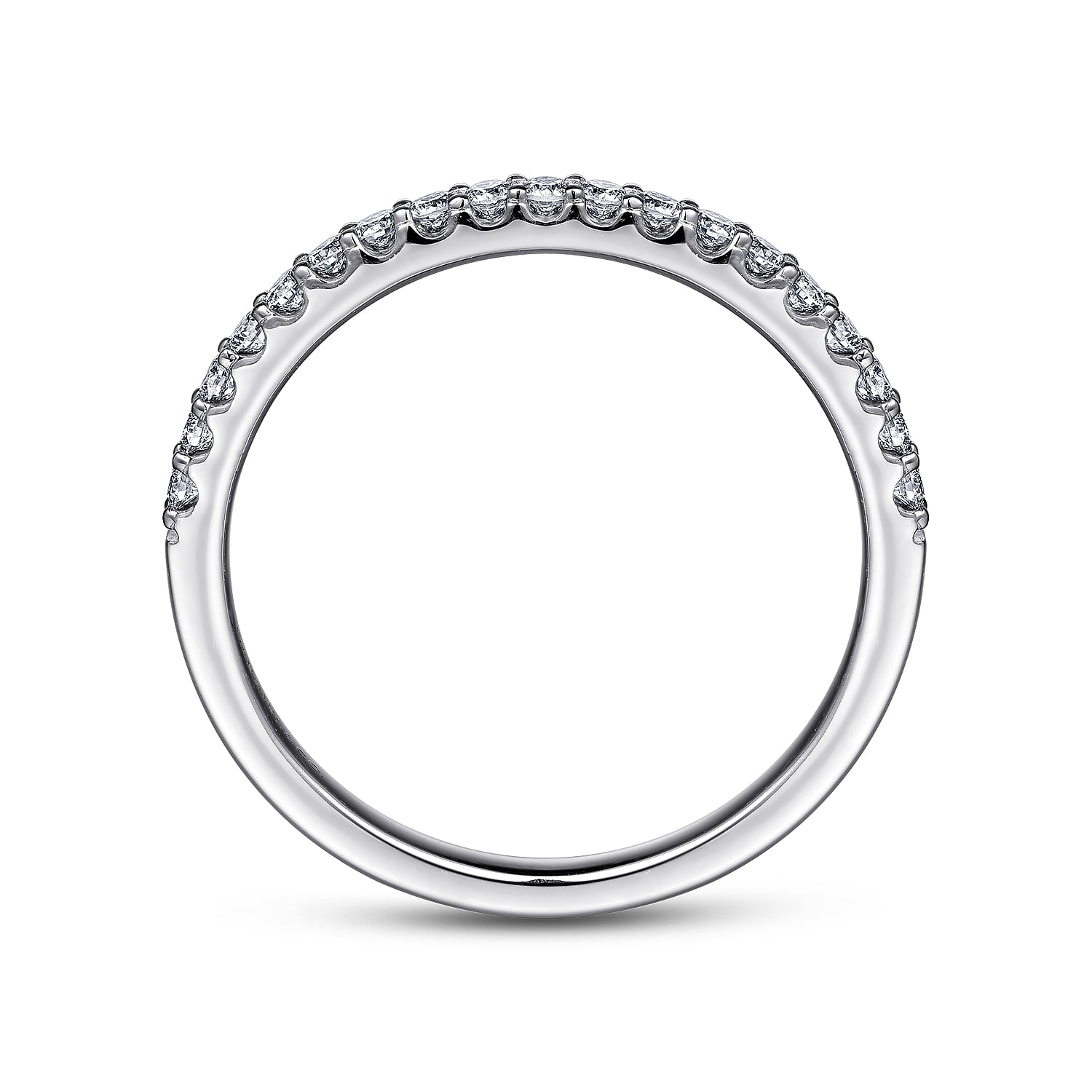 Diamond Wedding Band in Platinum, photograph 2