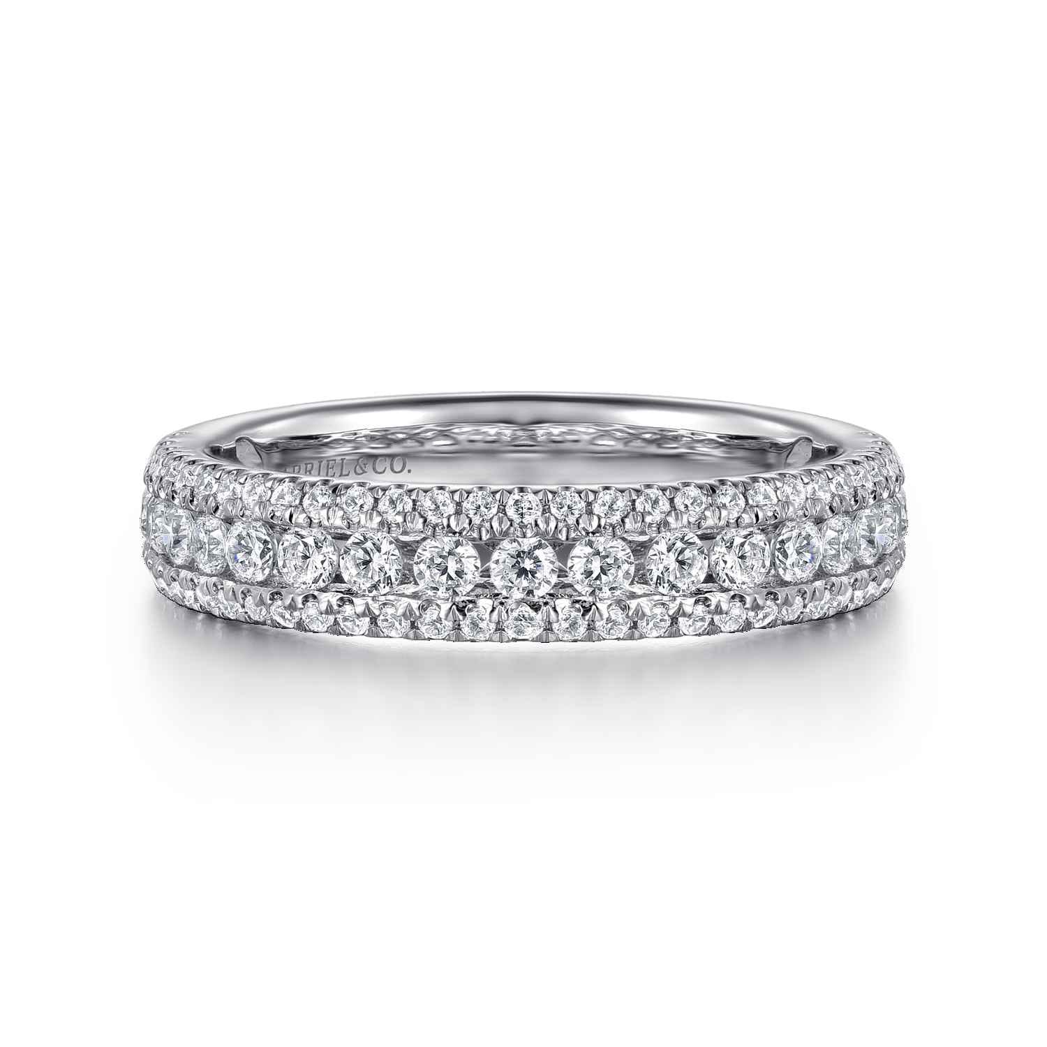 Wide Diamond Anniversary Band