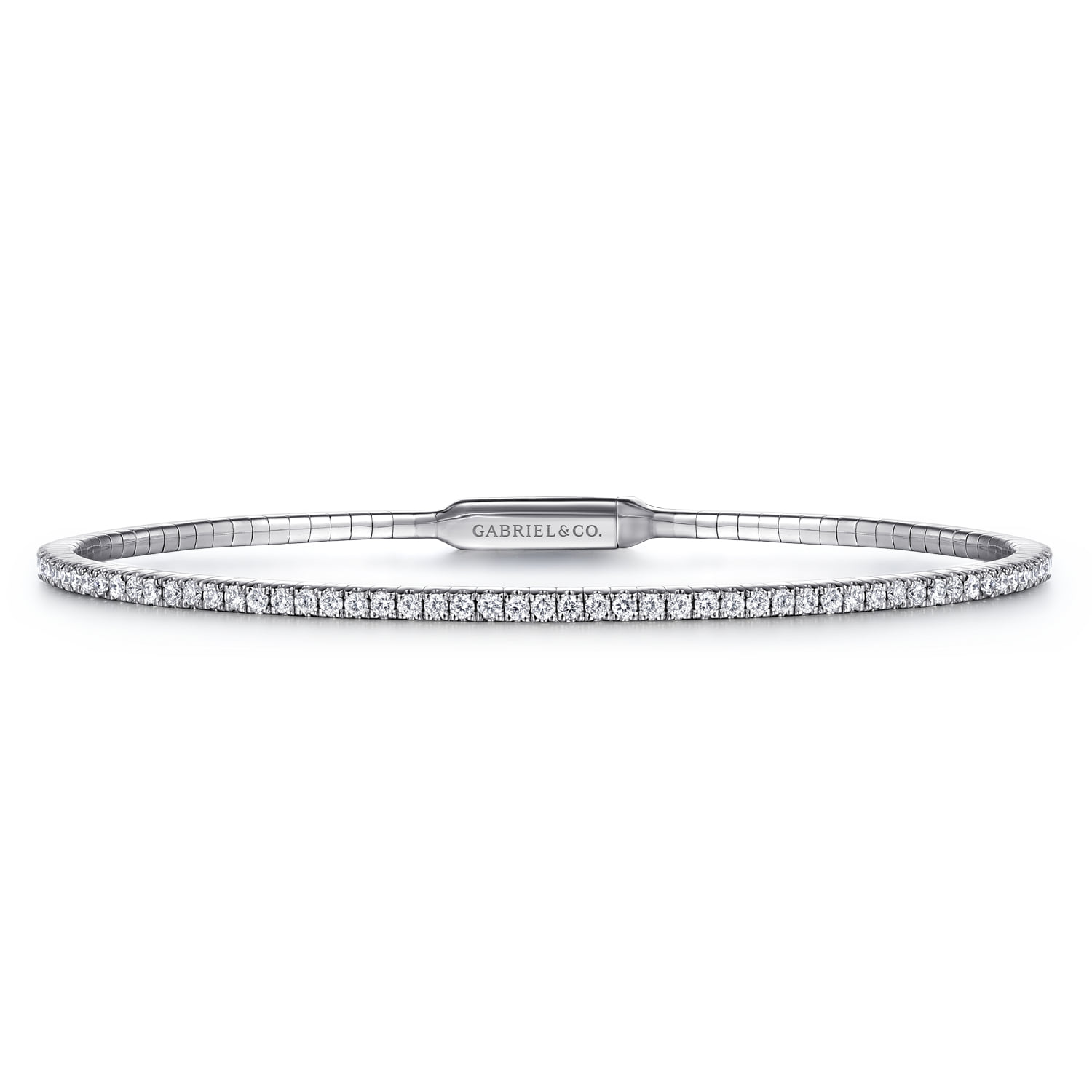 Diamond Closed Bangle Bracelet