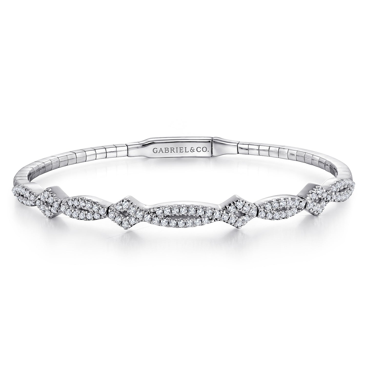 Twisted Diamond Bangle