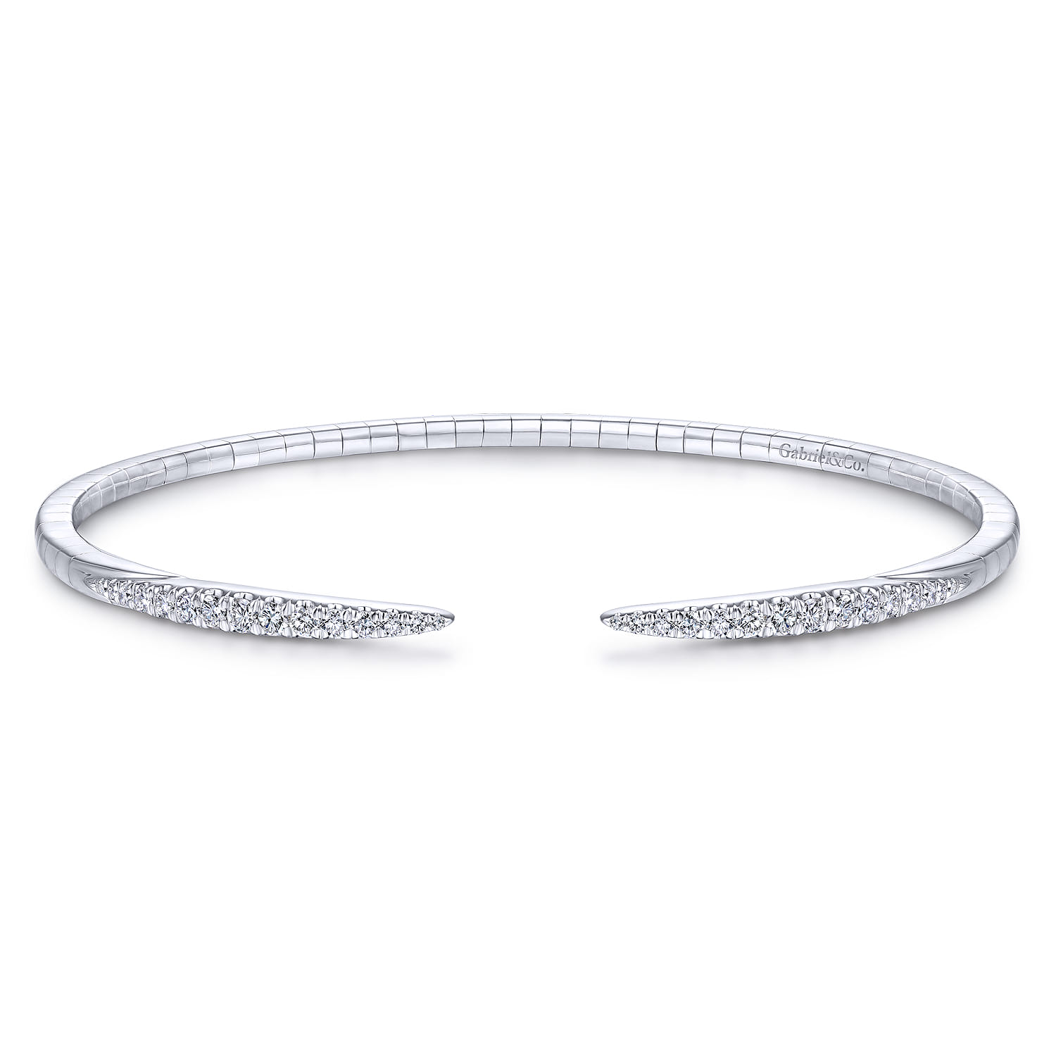 Split Diamond Spike Bangle