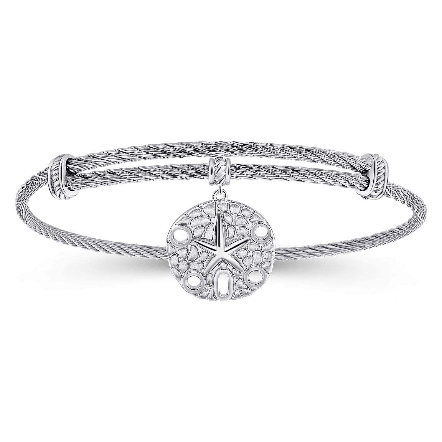 925 Silver/stainless Steel Steel My Heart Charm Bracelet
