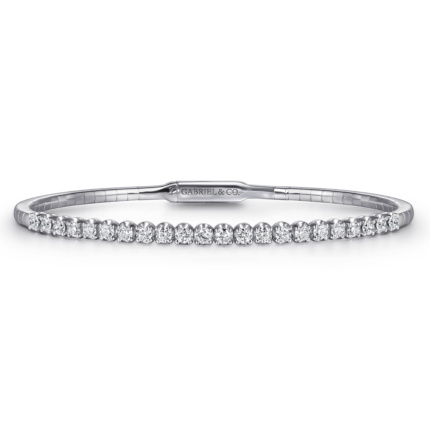 Tiger Claw Set Diamond Split Bangle Bracelet