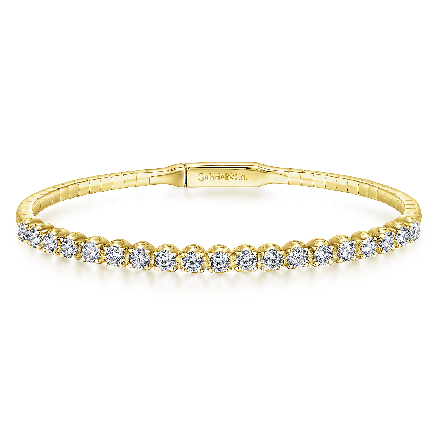 Diamond Closed Bangle Bracelet