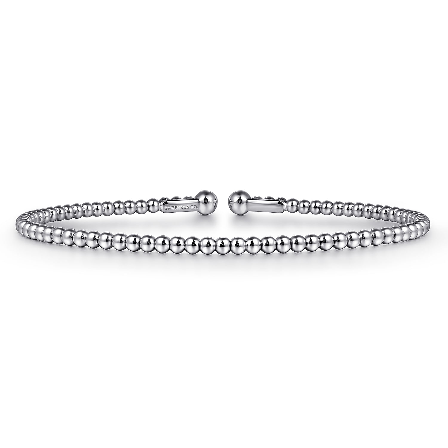 14K White Gold Bujukan Split Bangle @ $1050. Shop Bracelets