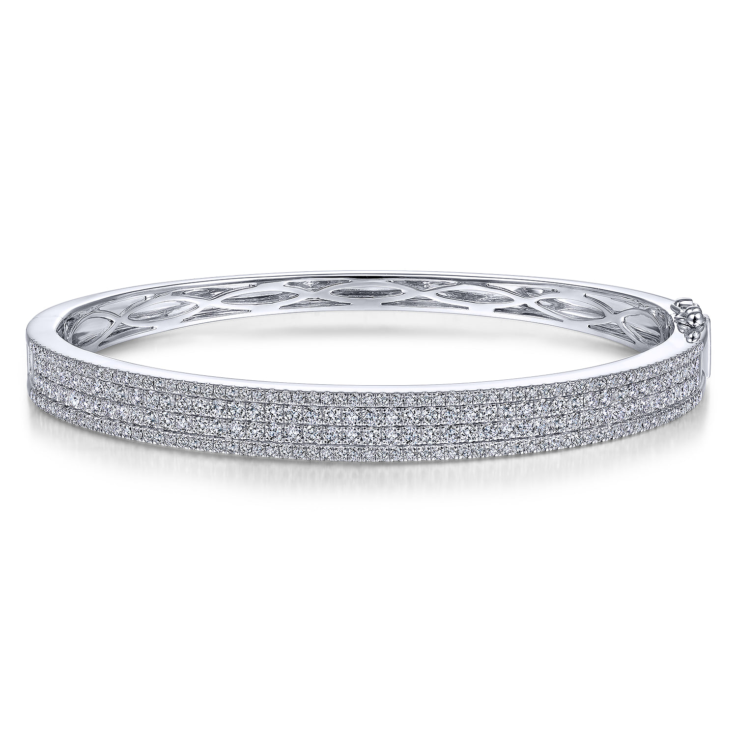 Four Row Diamond Bangle