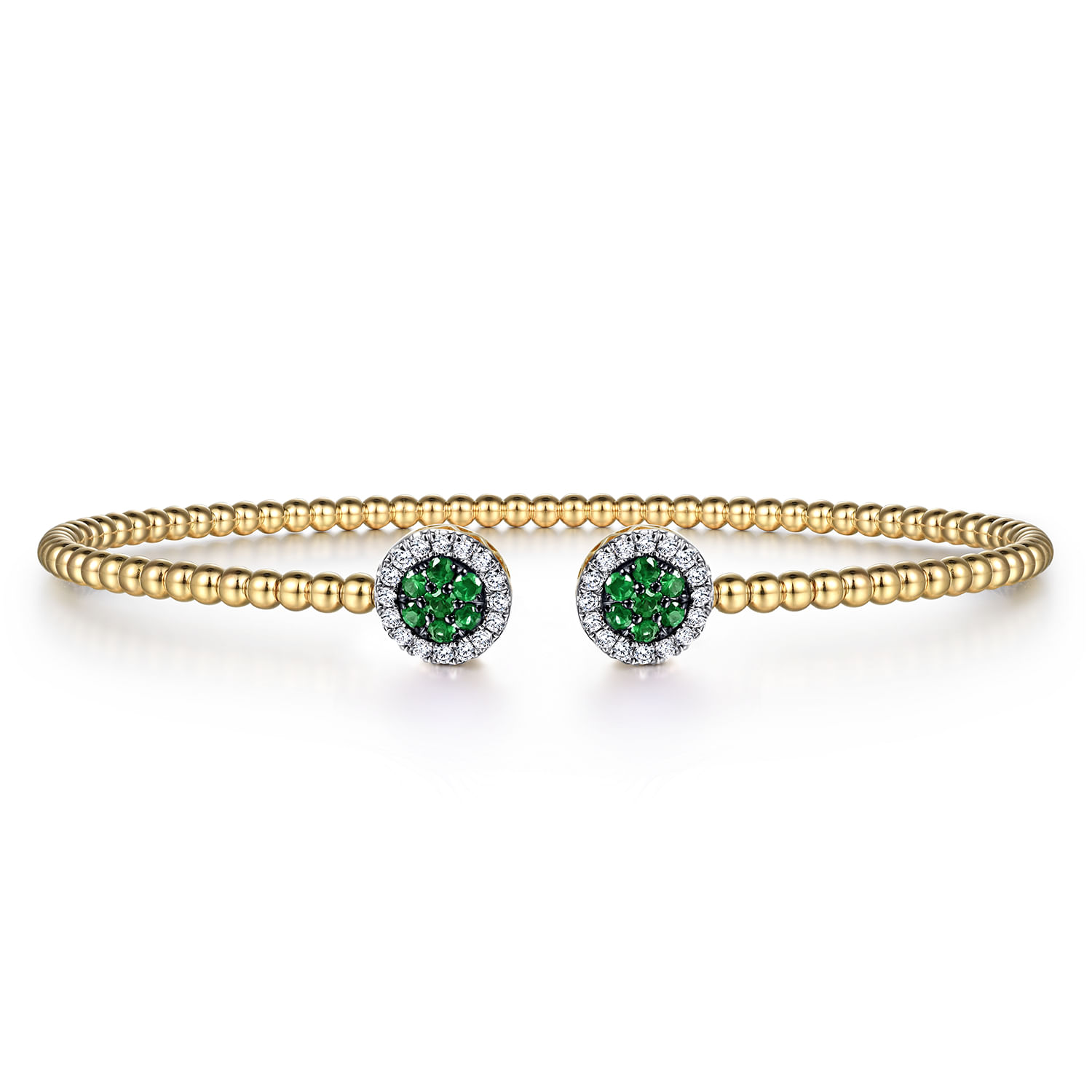 14k Yellow Gold Bujukan Bangle Bracelet. SKU: BG4244-62Y45EA