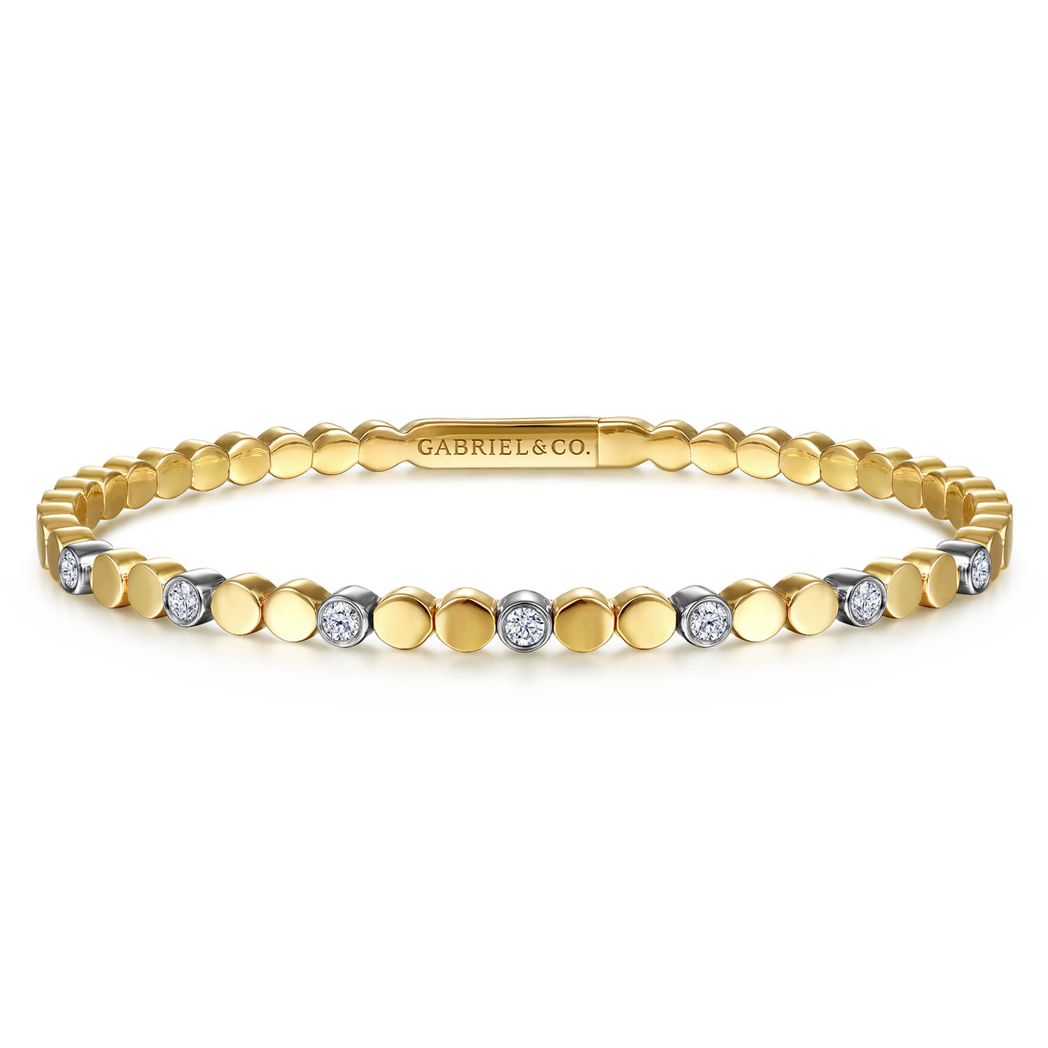 Diamond Closed Bangle Bracelet