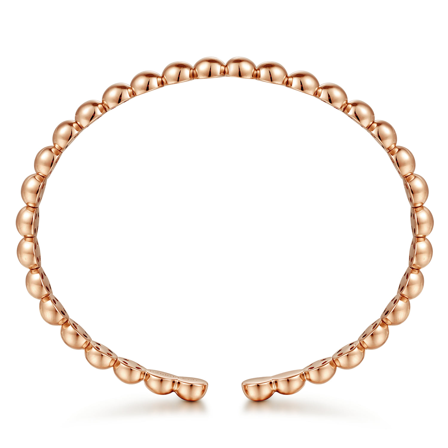 Open Bujukan Cuff Bracelet in 14K Rose Gold, photograph 3