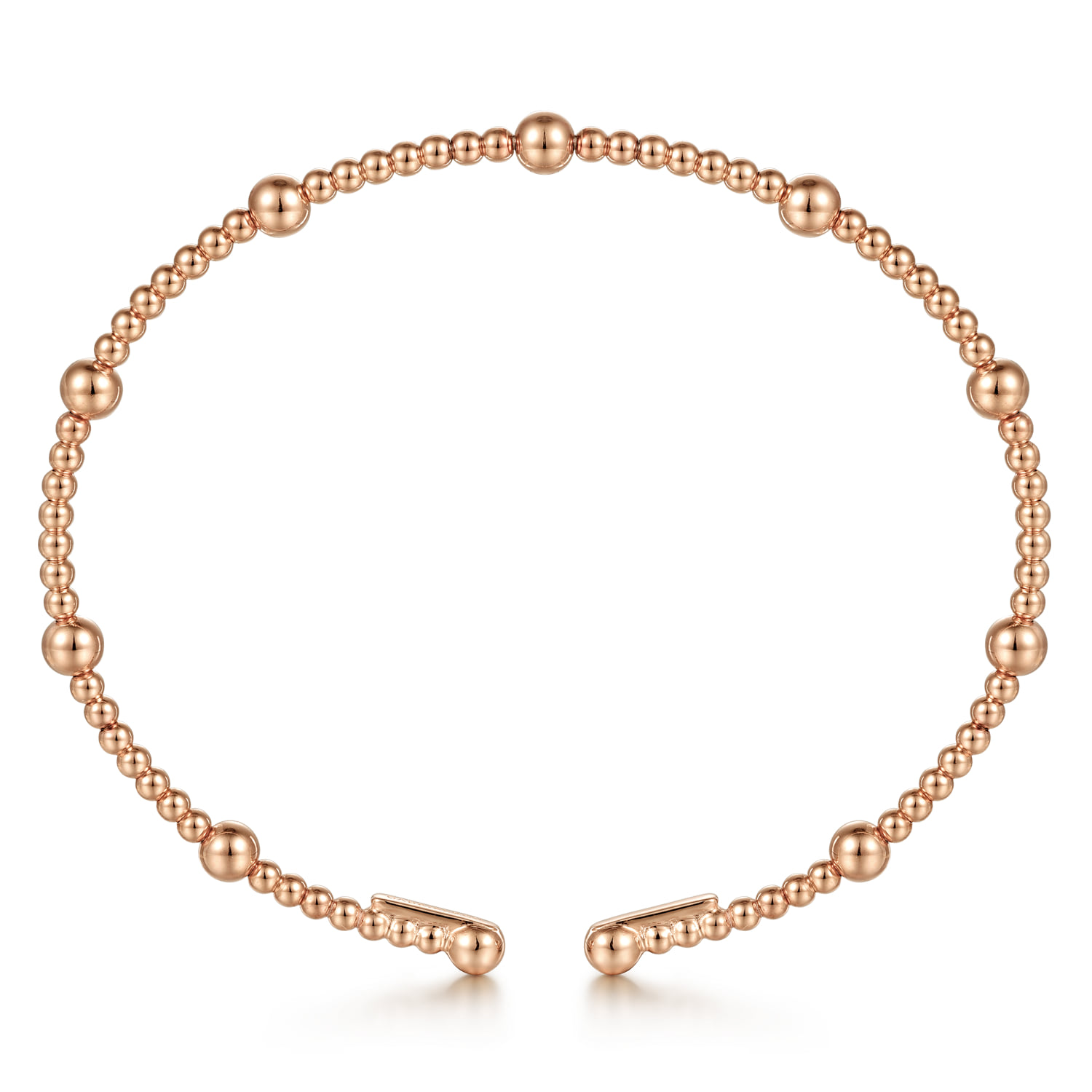 Bujukan Split Bangle in 14K Rose Gold, photograph 3
