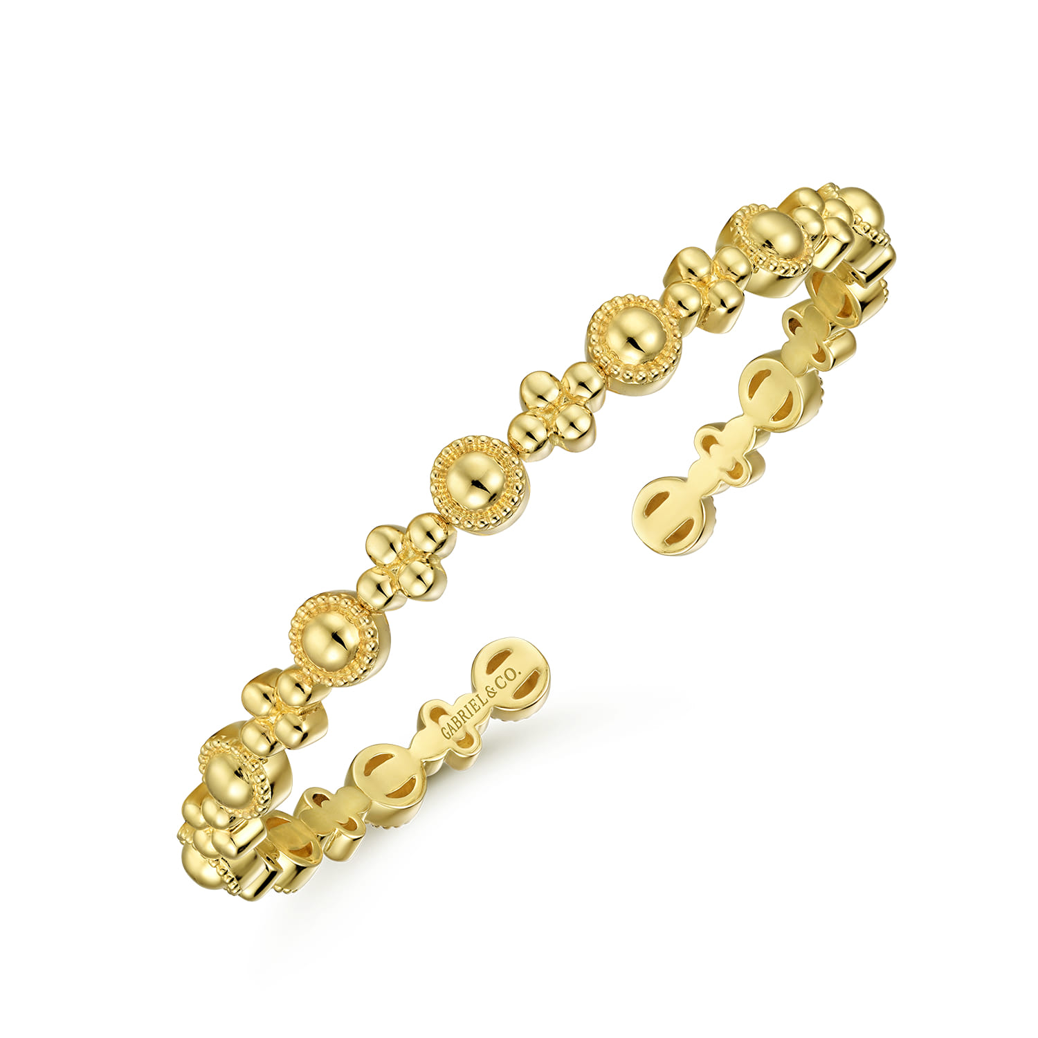 Bujukan Cuff Bracelet in 14K Yellow Gold, photograph 2