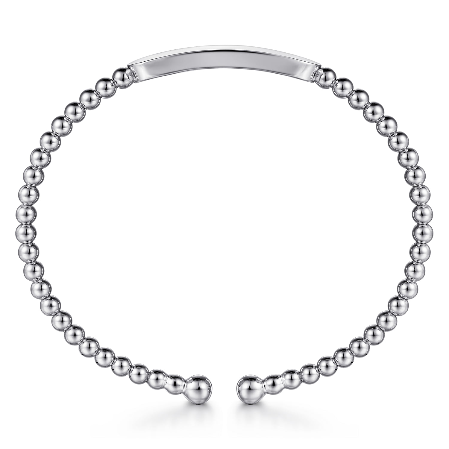 Bujukan Personalized Bangle in 14K White Gold, photograph 3