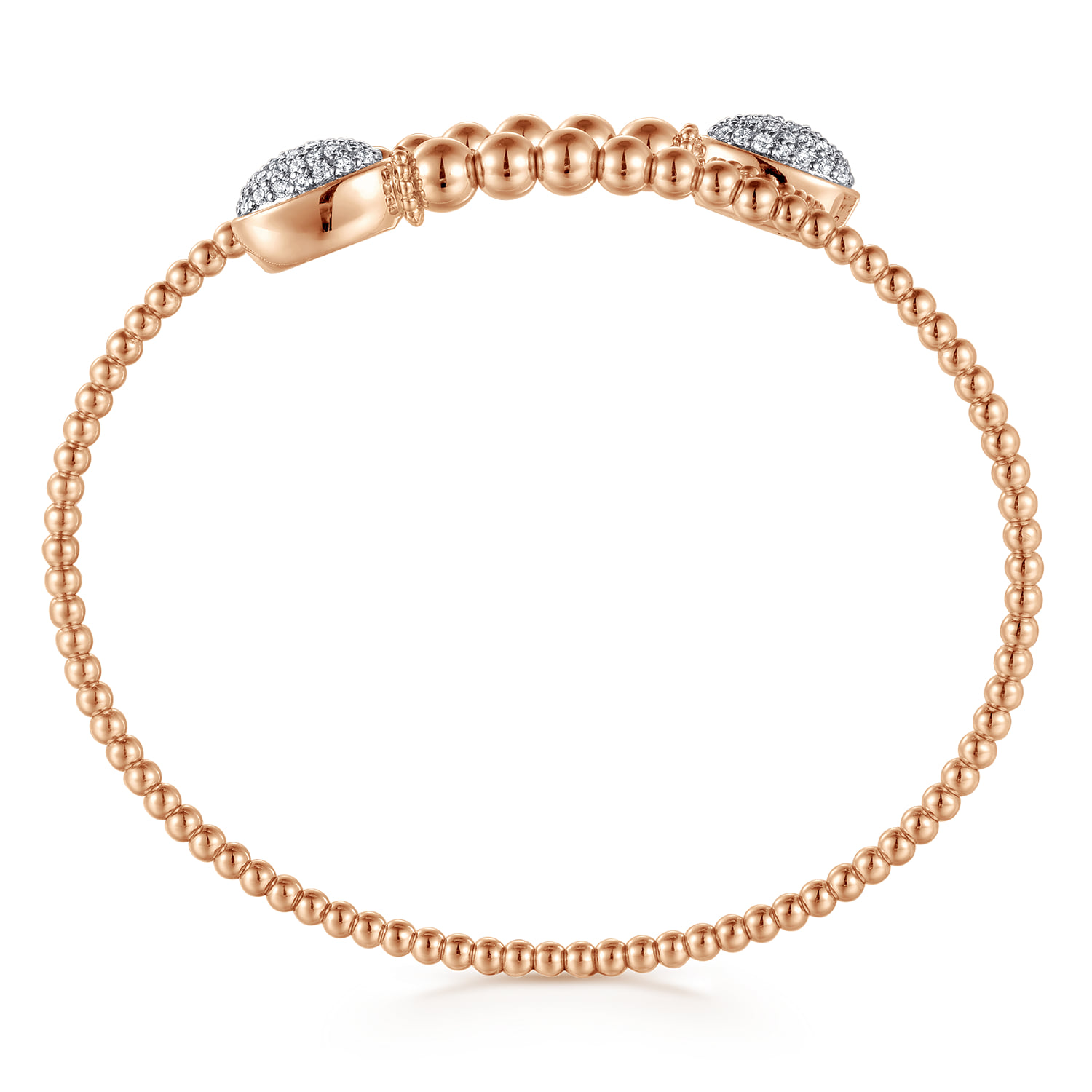 Bujukan Diamond Bangle in 14K Rose Gold, photograph 3
