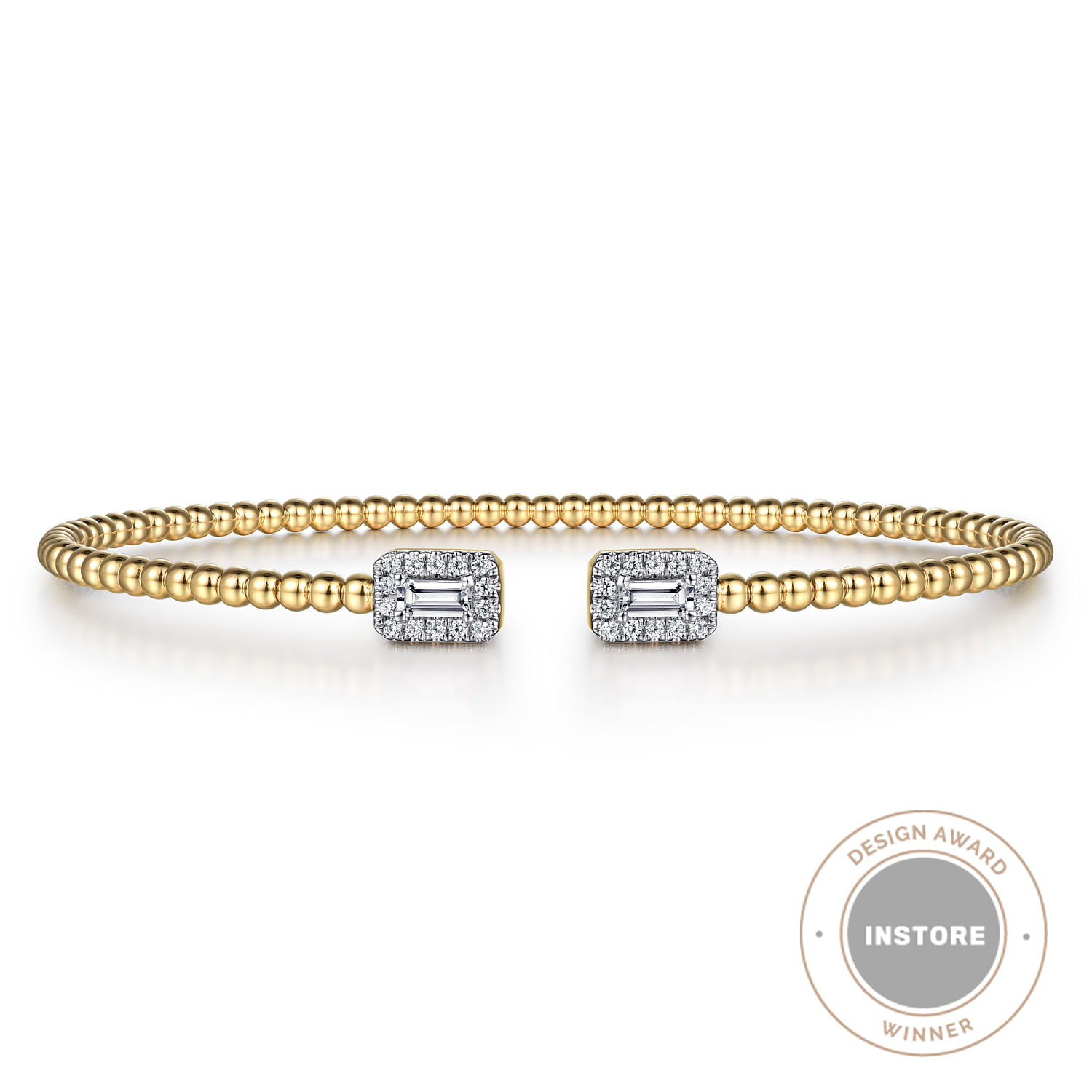 14k Yellow Gold Bujukan Bangle Bracelet. SKU: BG4711-62Y44JJ