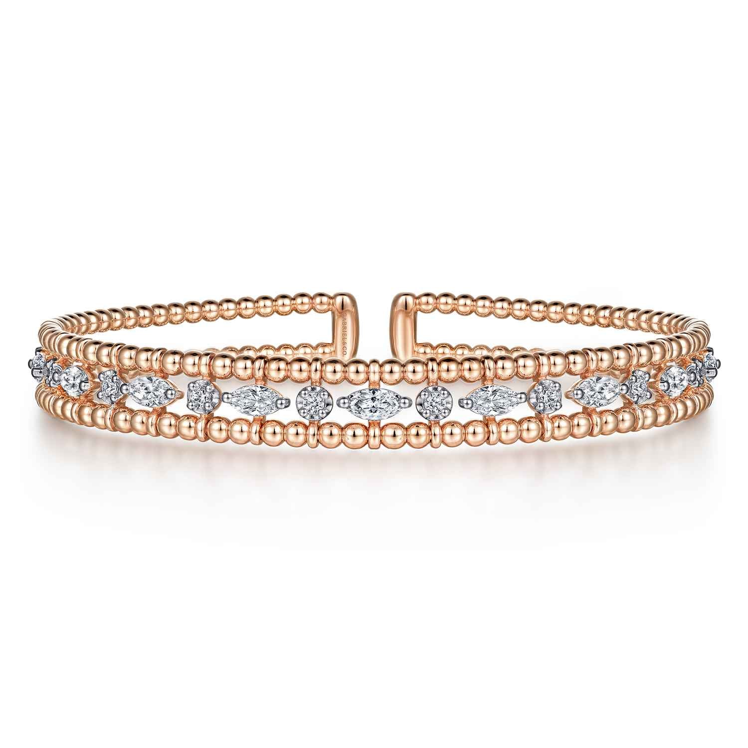 Bujukan Cuff Bracelet with and Diamonds