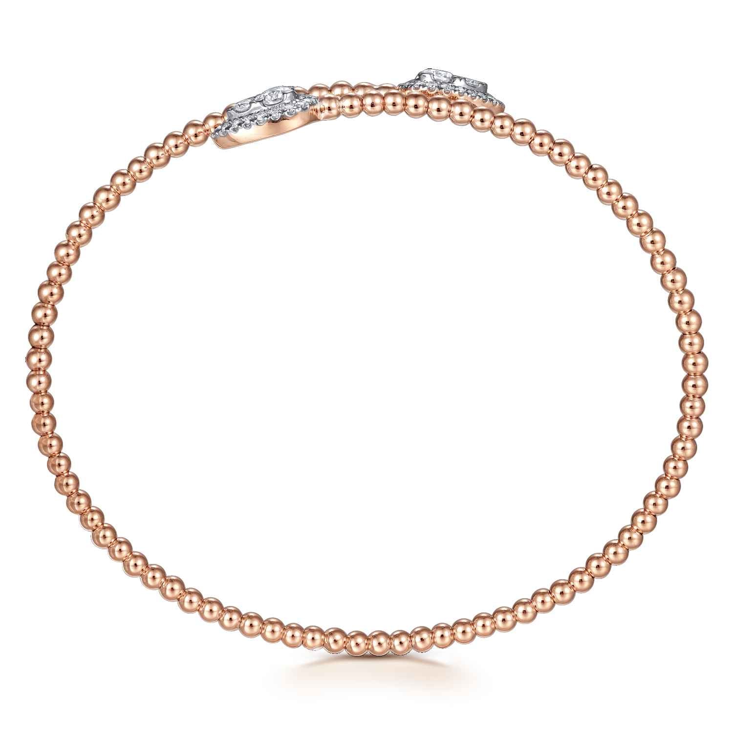 Bujukan Diamond Bangle in 14K Rose Gold, photograph 3
