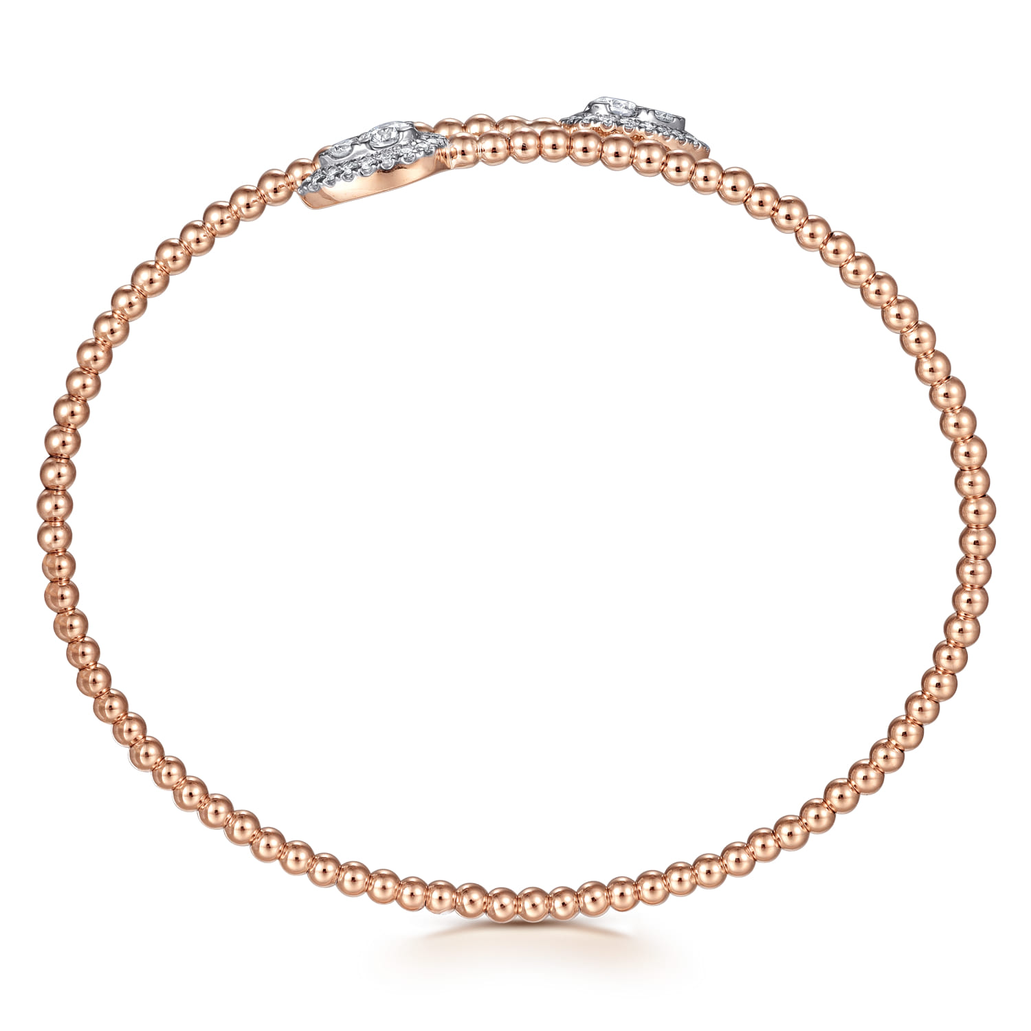 Bujukan Diamond Bangle in 14K Rose Gold, photograph 3