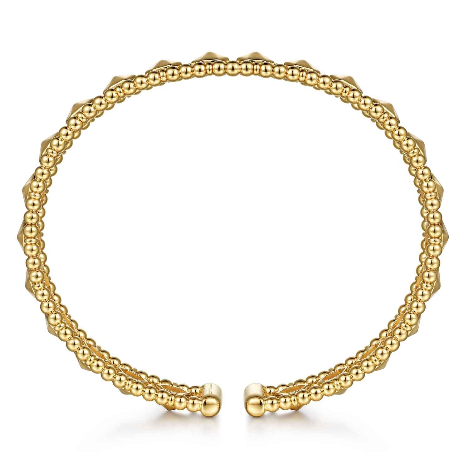Bujukan Cuff Bracelet in 14K Yellow Gold, photograph 3