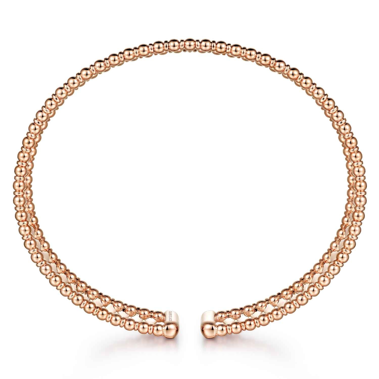 Bujukan Cuff Bracelet in 14K Rose Gold, photograph 3
