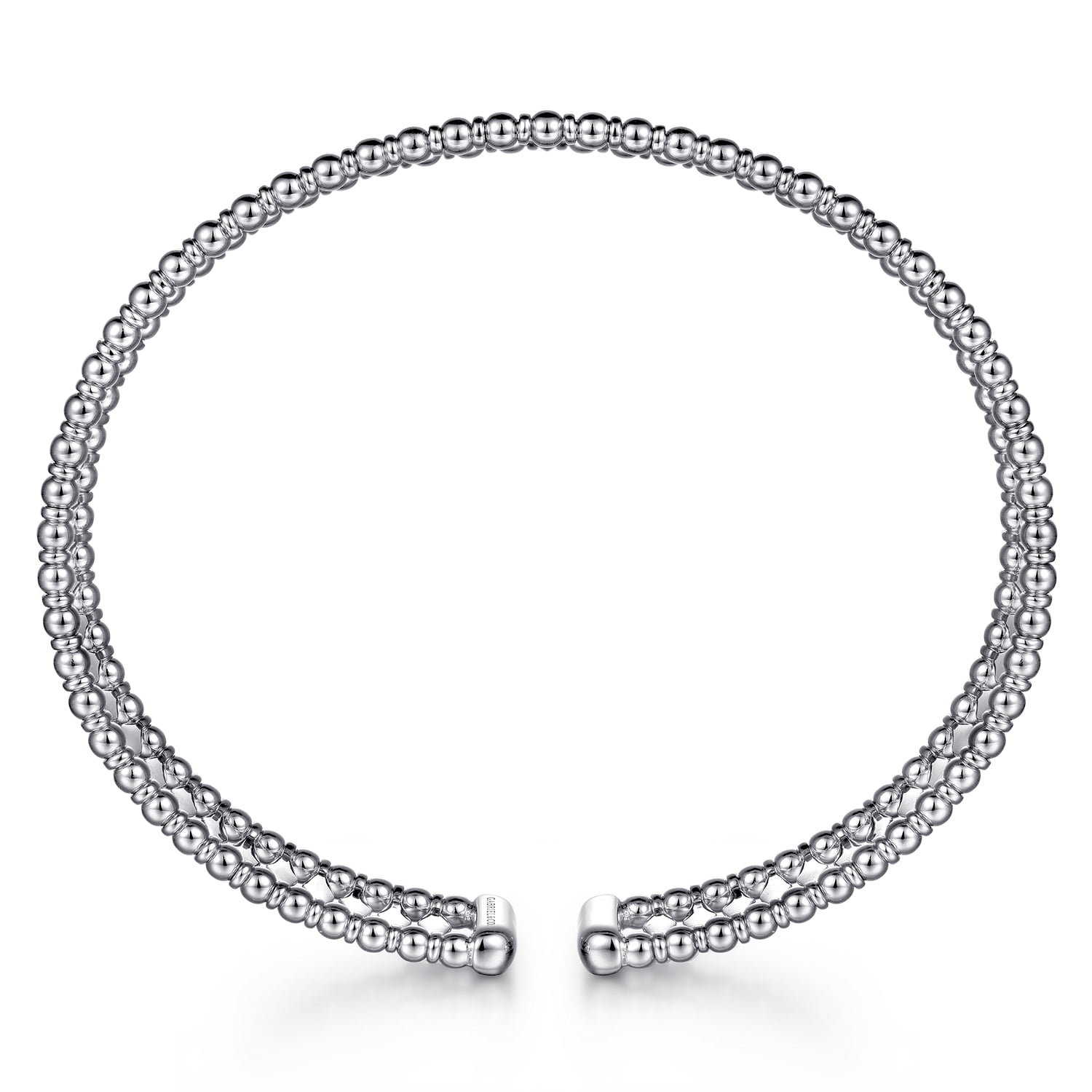 Bujukan Cuff Bracelet in 14K White Gold, photograph 3