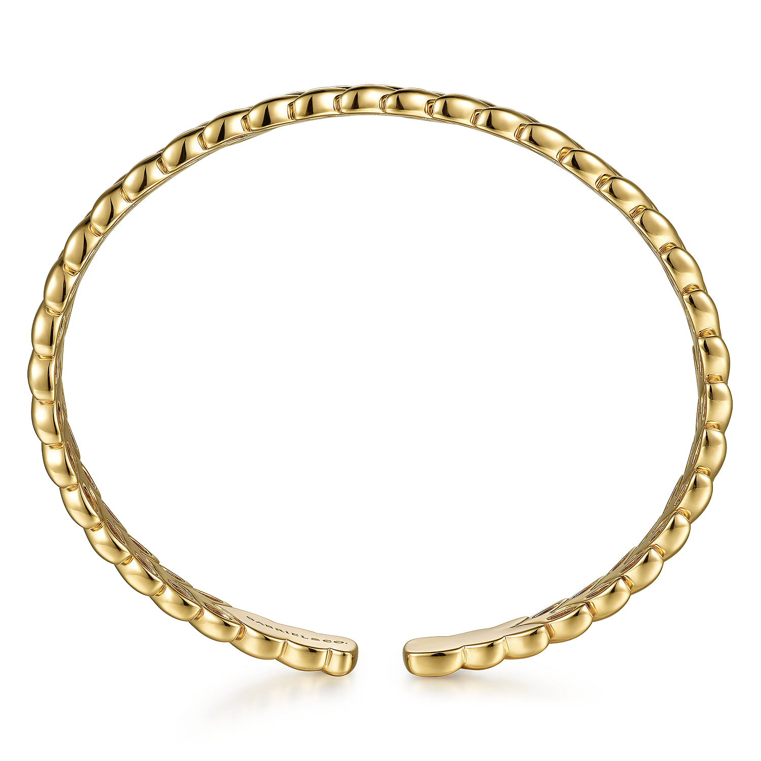 Leaf Cuff Bracelet in 14K Yellow Gold, photograph 3