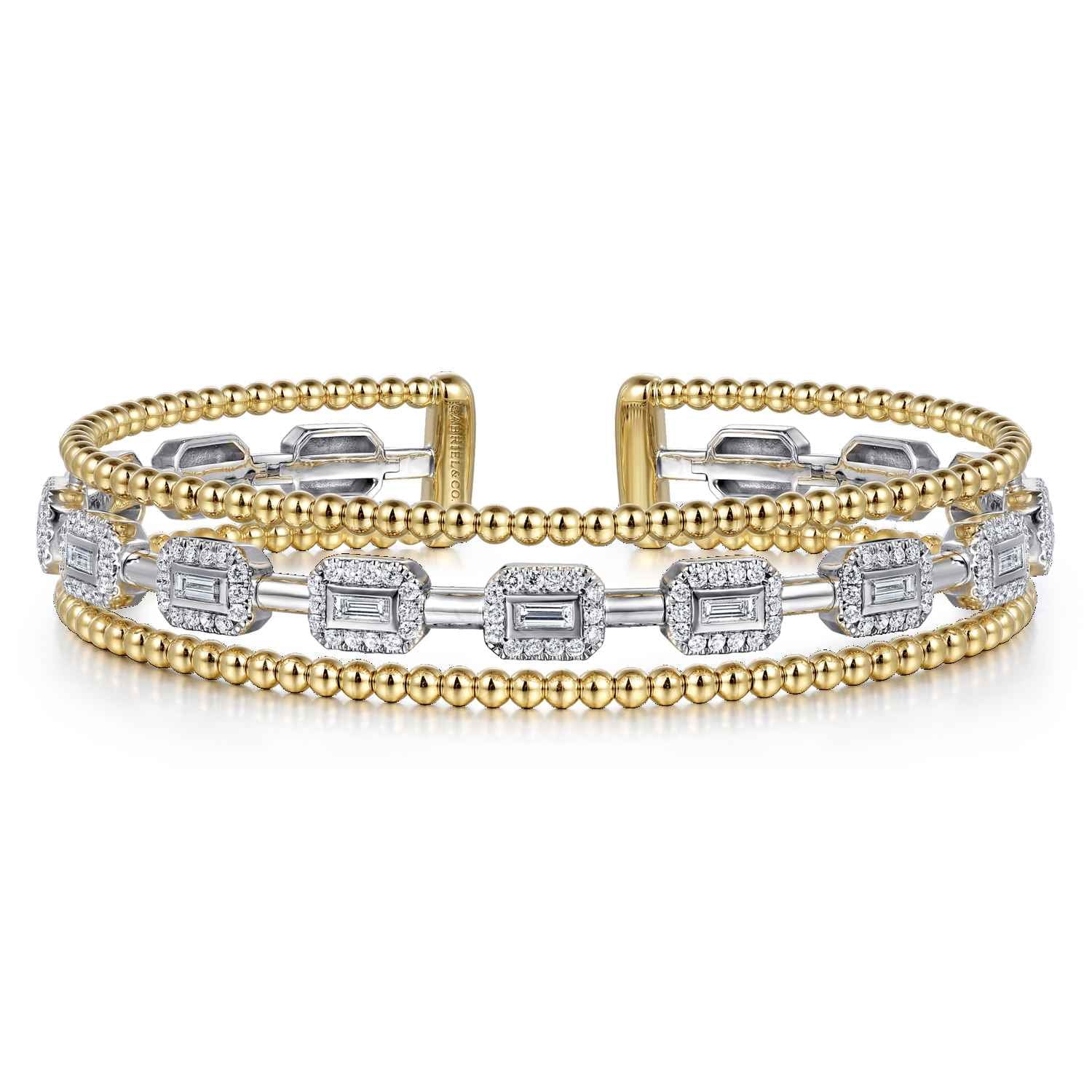 Baguettes Shape Bujukan Bangle with 3 Rolls
