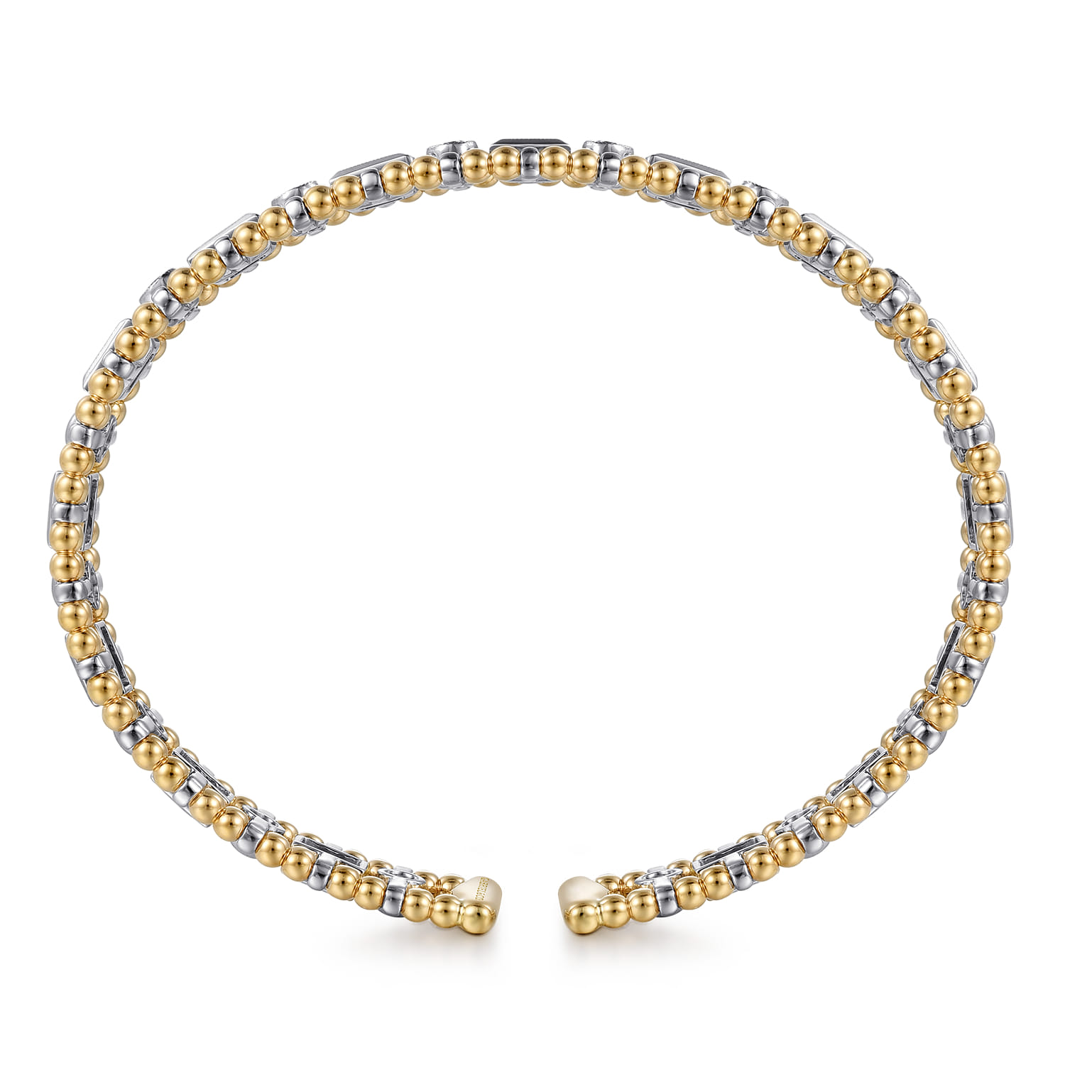 Bujukan Diamond Bangle in 14K White/Yellow Gold, photograph 3