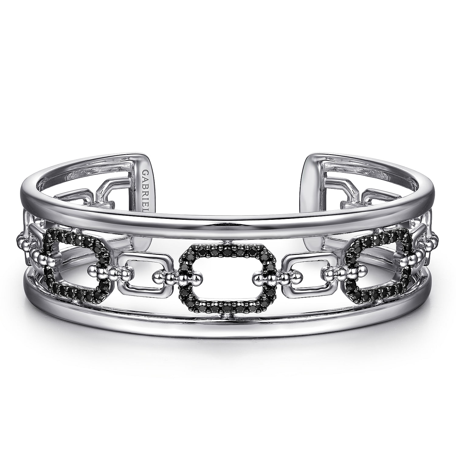 Insanely heavy sterling silver and colorless spinel store bracelet