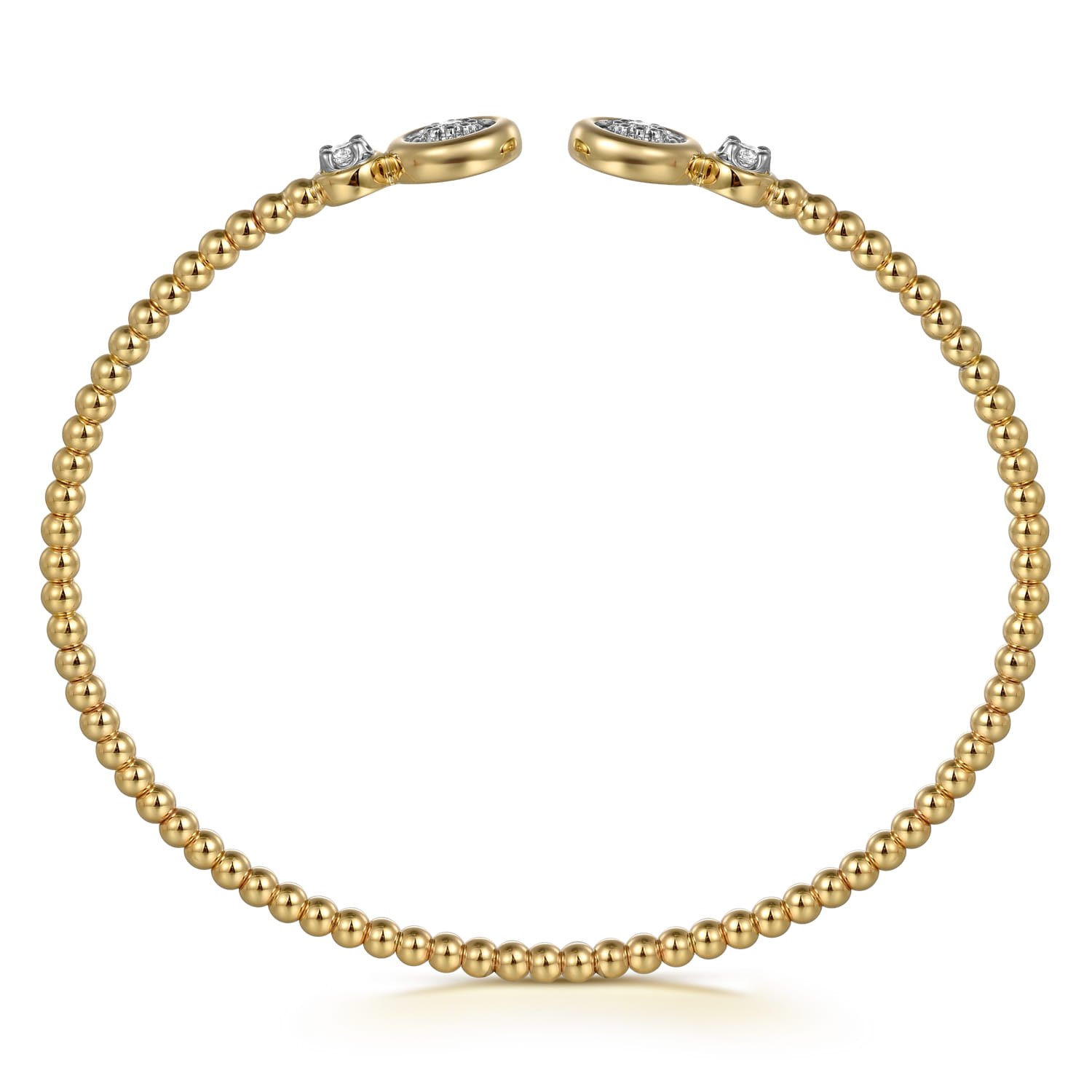 Diamond Bujukan Bangle in 14K White/Yellow Gold, photograph 3