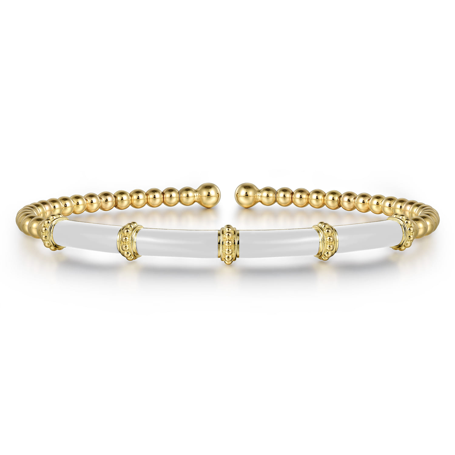 Bujukan and Bar Split Bangle with Enamel