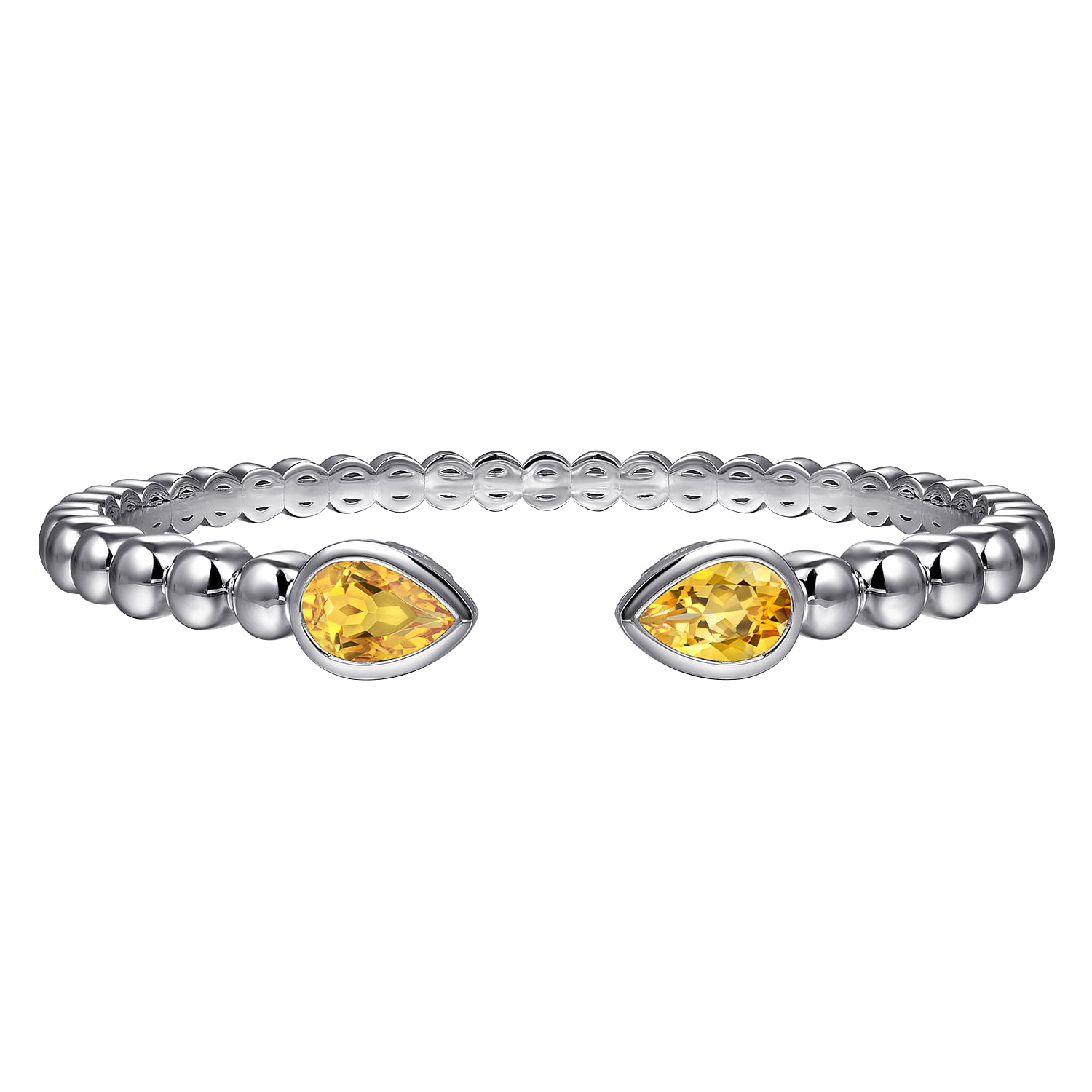 925 Sterling Silver Bujukan and Pear Shape Citrine Split