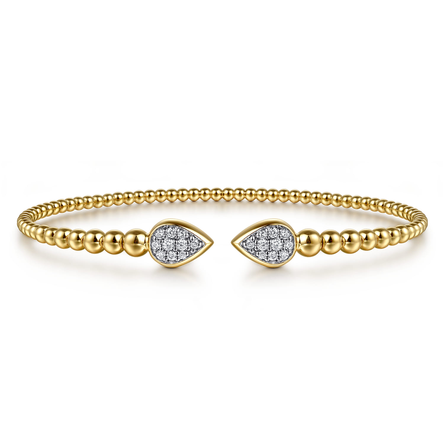 Bujukan Pave Diamond Split Bangle Bracelet