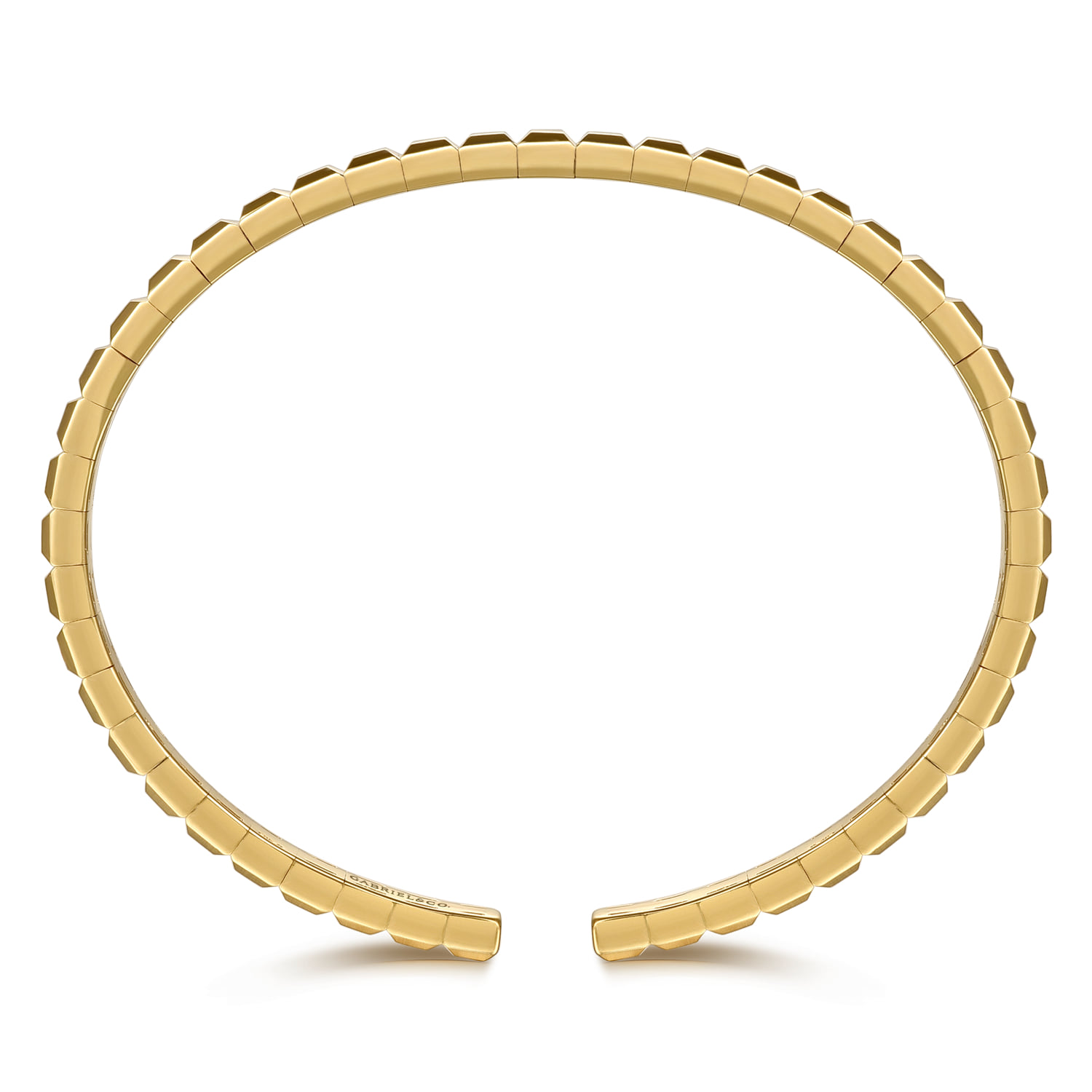 Split Bangle Bracelet in 14K Yellow Gold, photograph 3