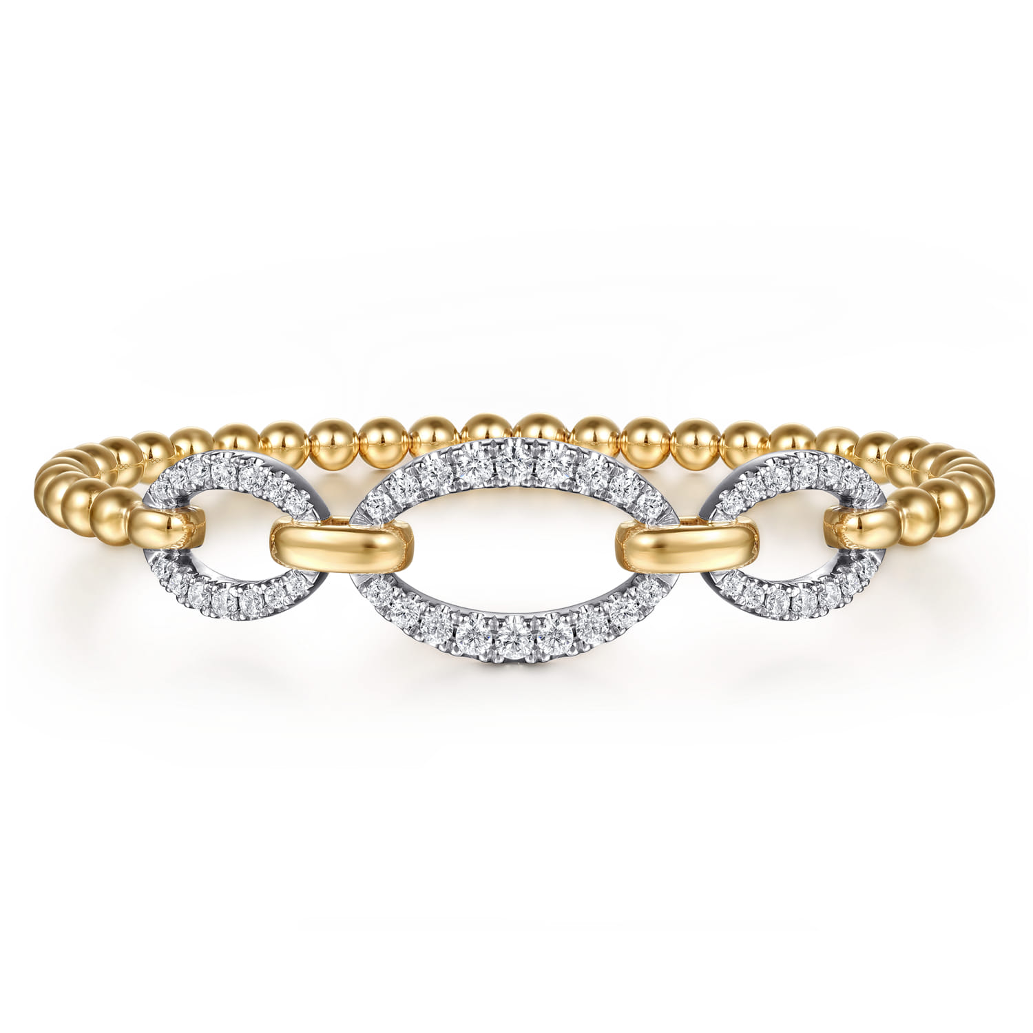 Bujukan Diamond Link Split Bangle Bracelet