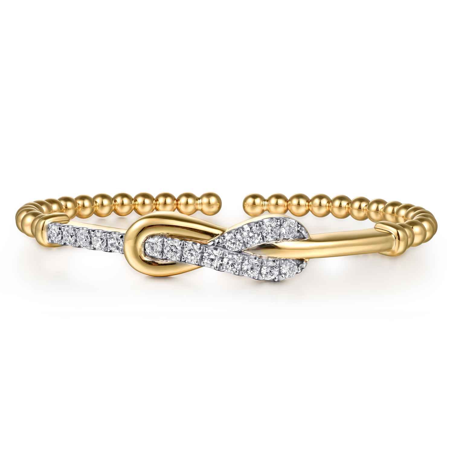 Bujukan Diamond Interlock Split Bangle Bracelet
