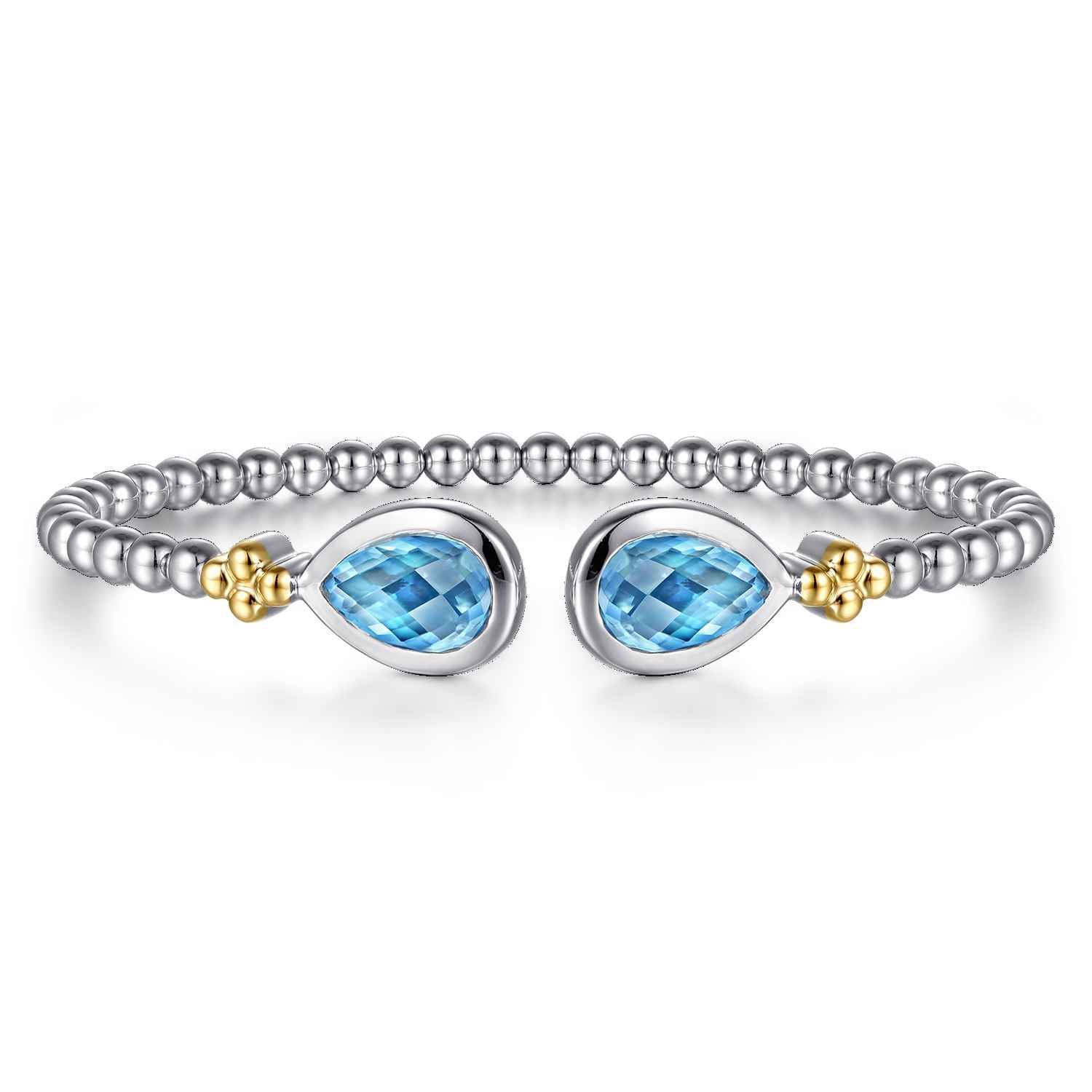 and Bujukan Pear Blue Topaz Bangle
