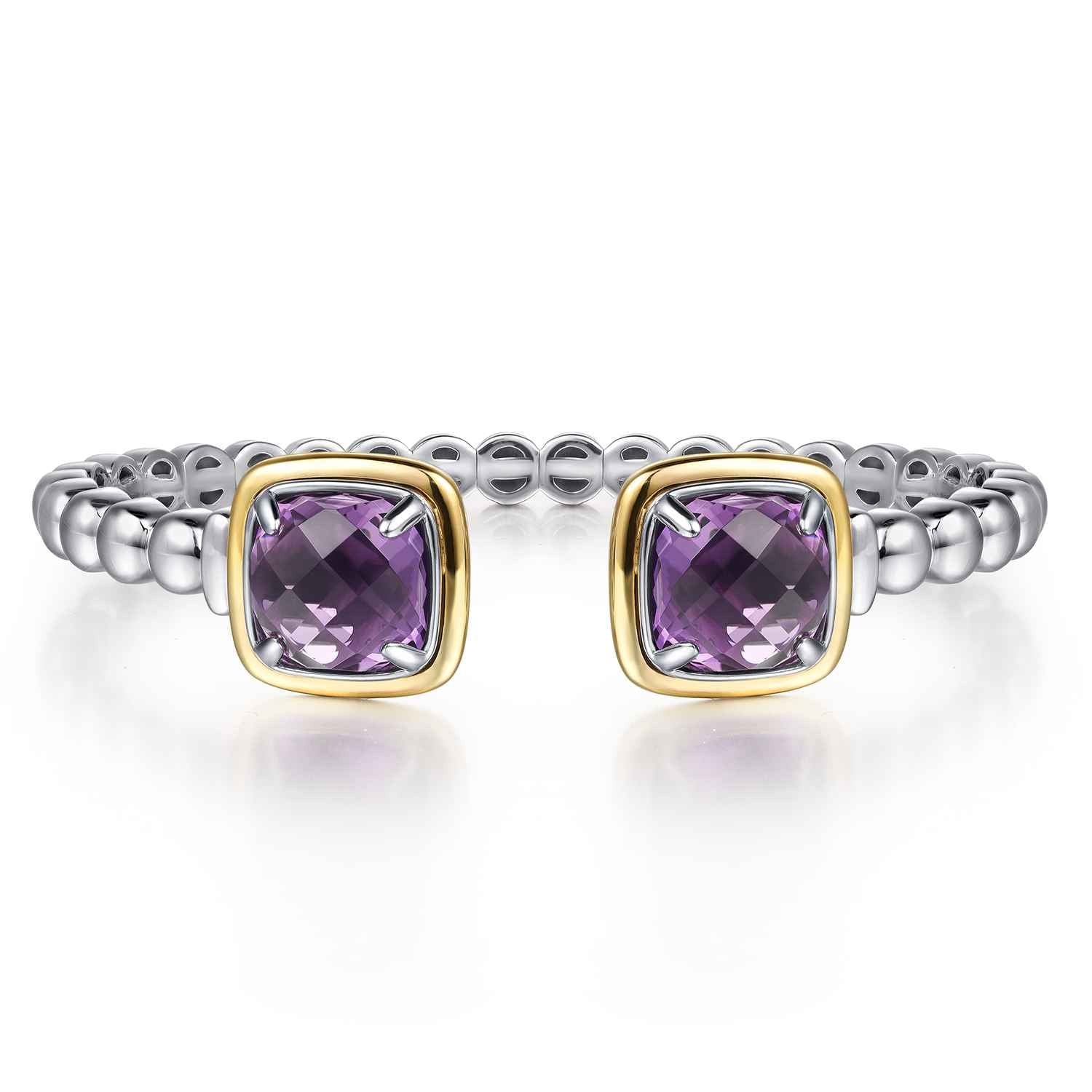 and Bujukan Cushion Amethyst Bangle Bracelet