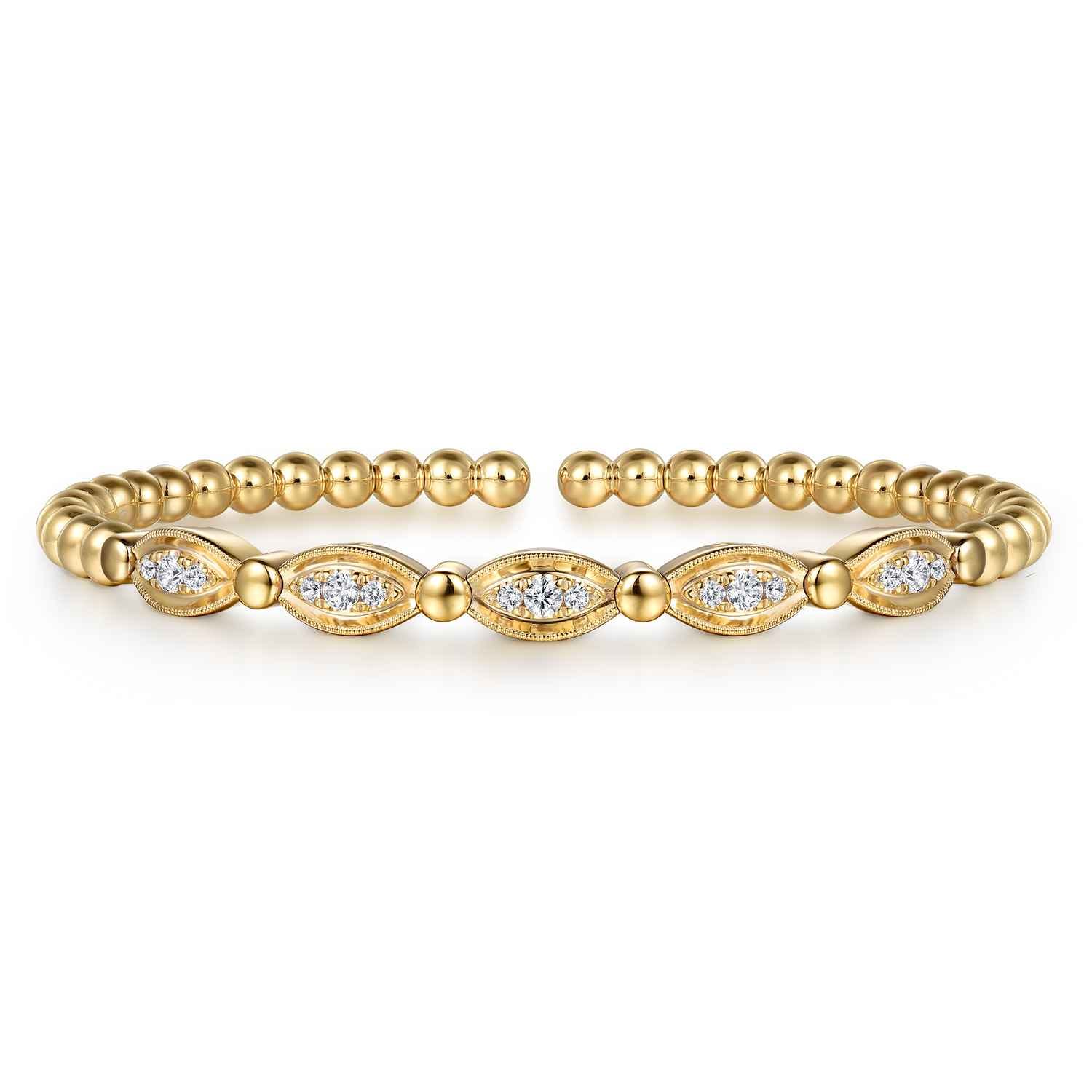 Bujukan and Diamond Bar Bangle Bracelet