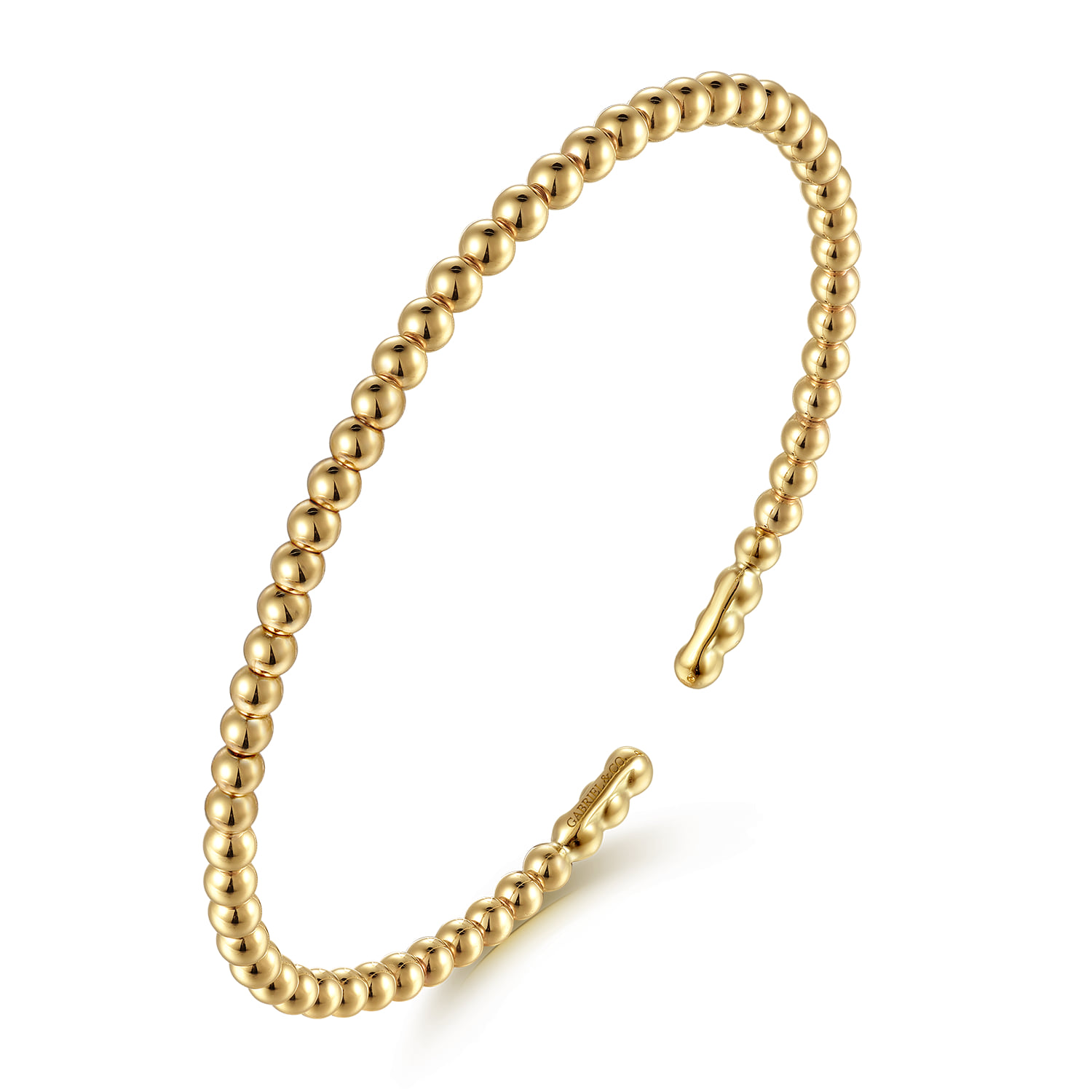 Bujukan Split Bangle Bracelet in 14K Yellow Gold, photograph 2