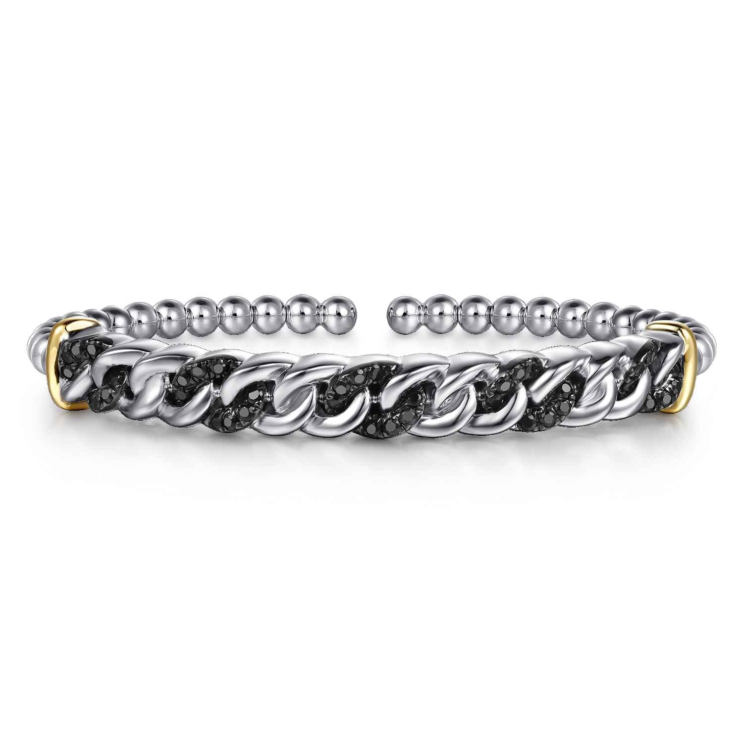 and Bujukan Black Spinel Cuban Link Bangle