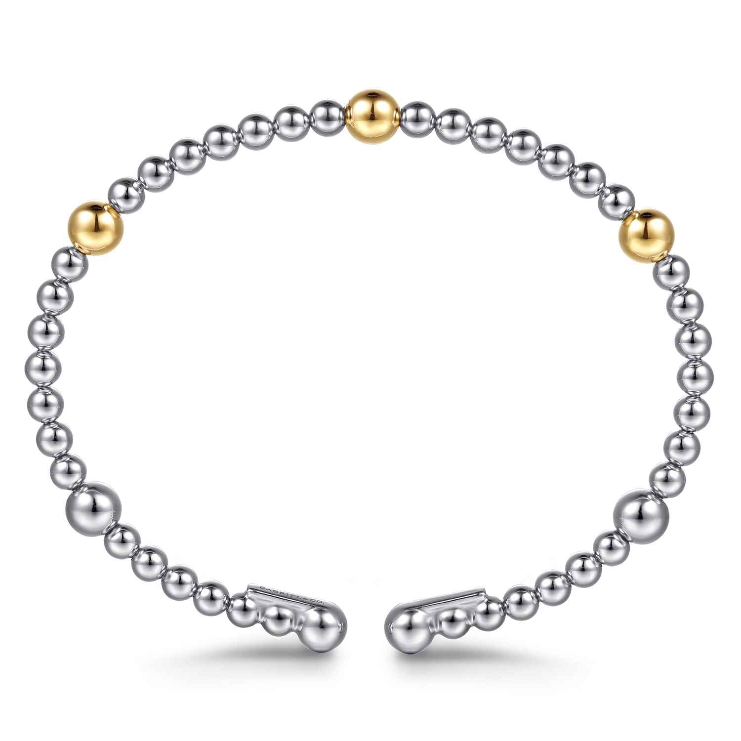 and Bujukan Split Bangle Bracelet in 14K Yellow Gold, photograph 3