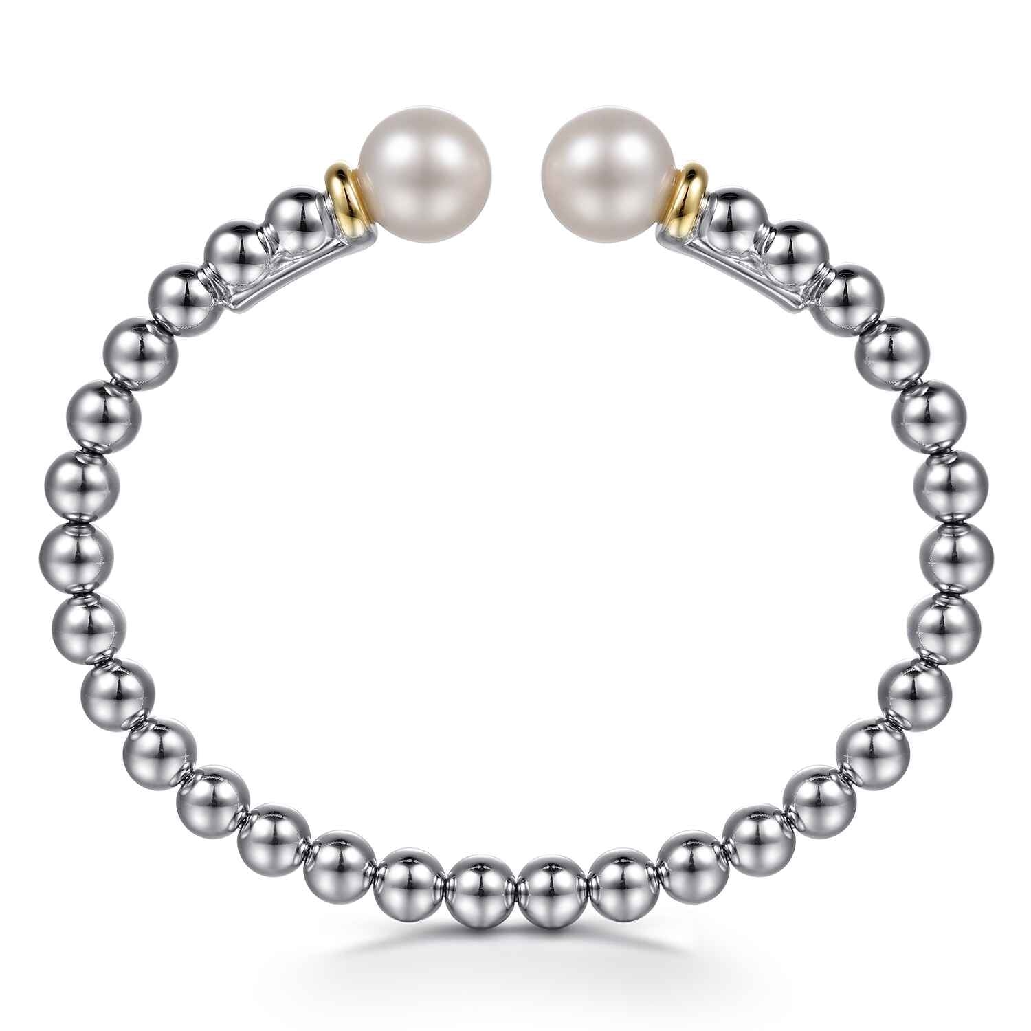 and Pearl and Bujukan Bangle Bracelet in 14K Yellow Gold, photograph 3