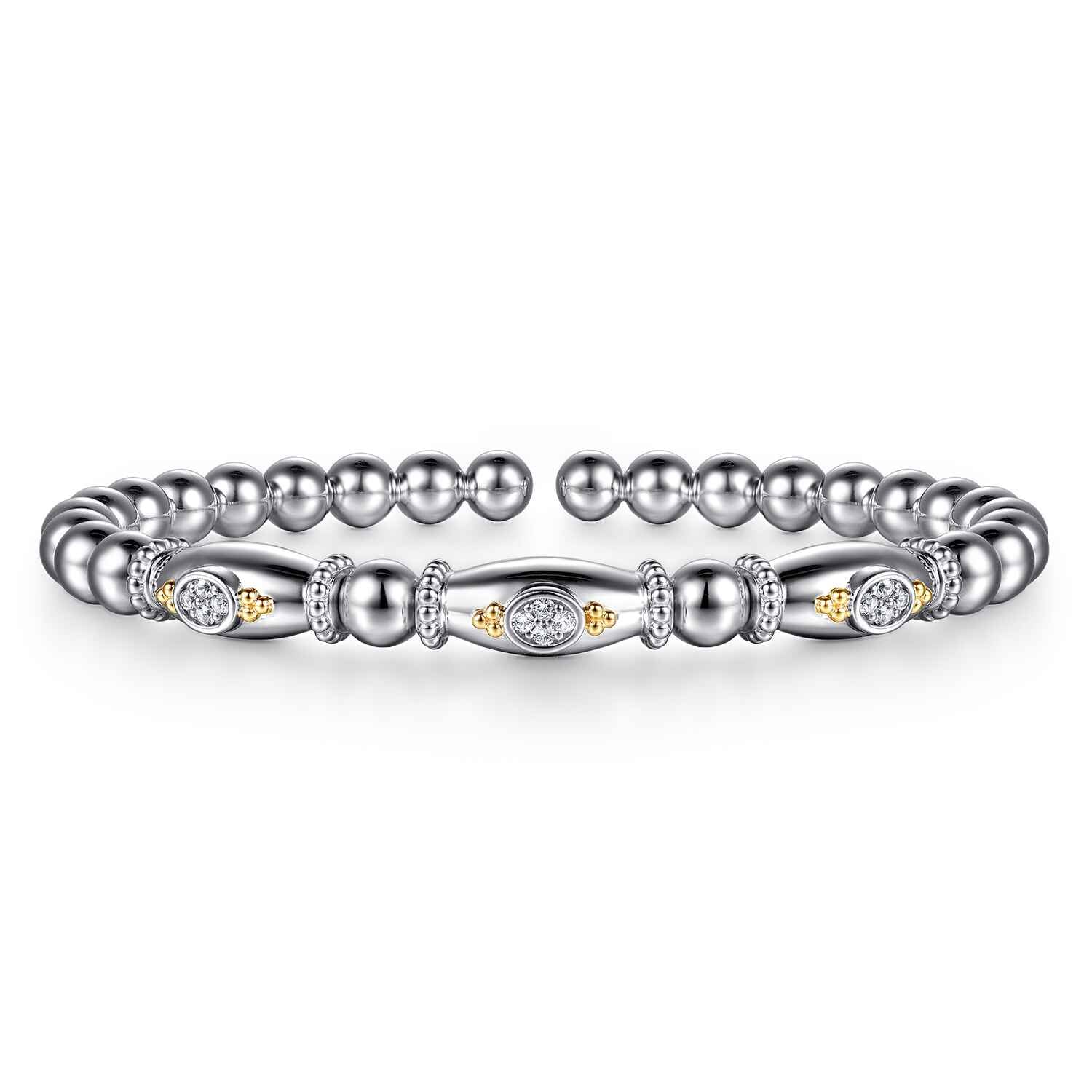 and Bujukan White Sapphire Bangle Bracelet