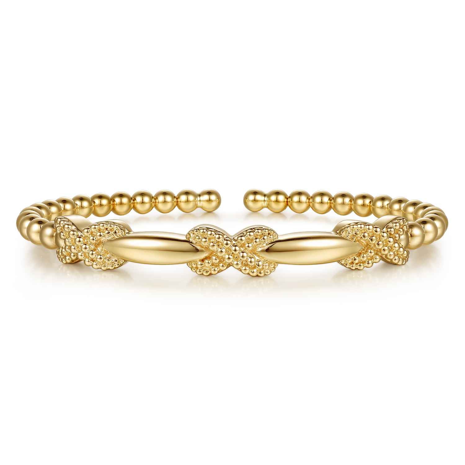 Bujukan Beaded Cuff Bangle Bracelet
