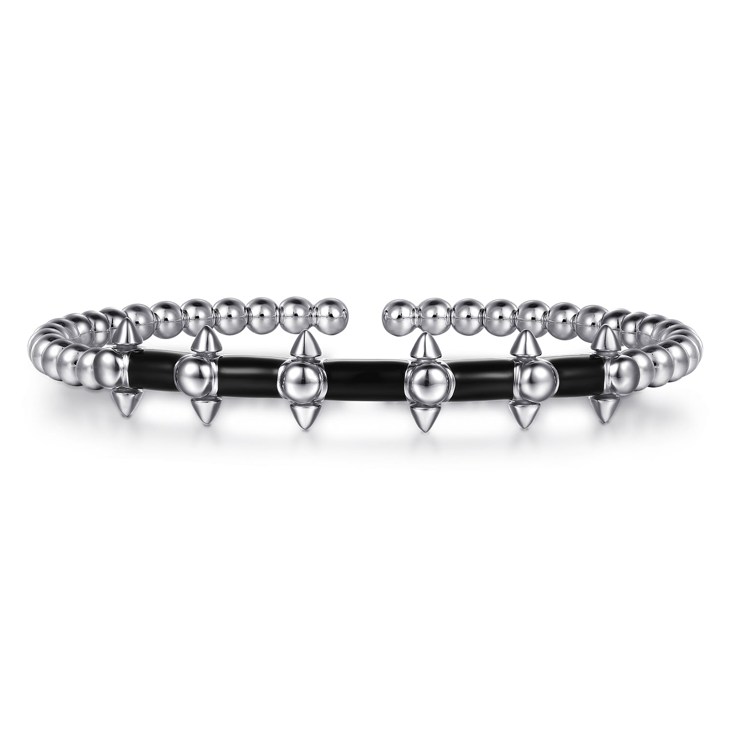 Bujukan Spike Station Cuff Bangle Bracelet with Enamel