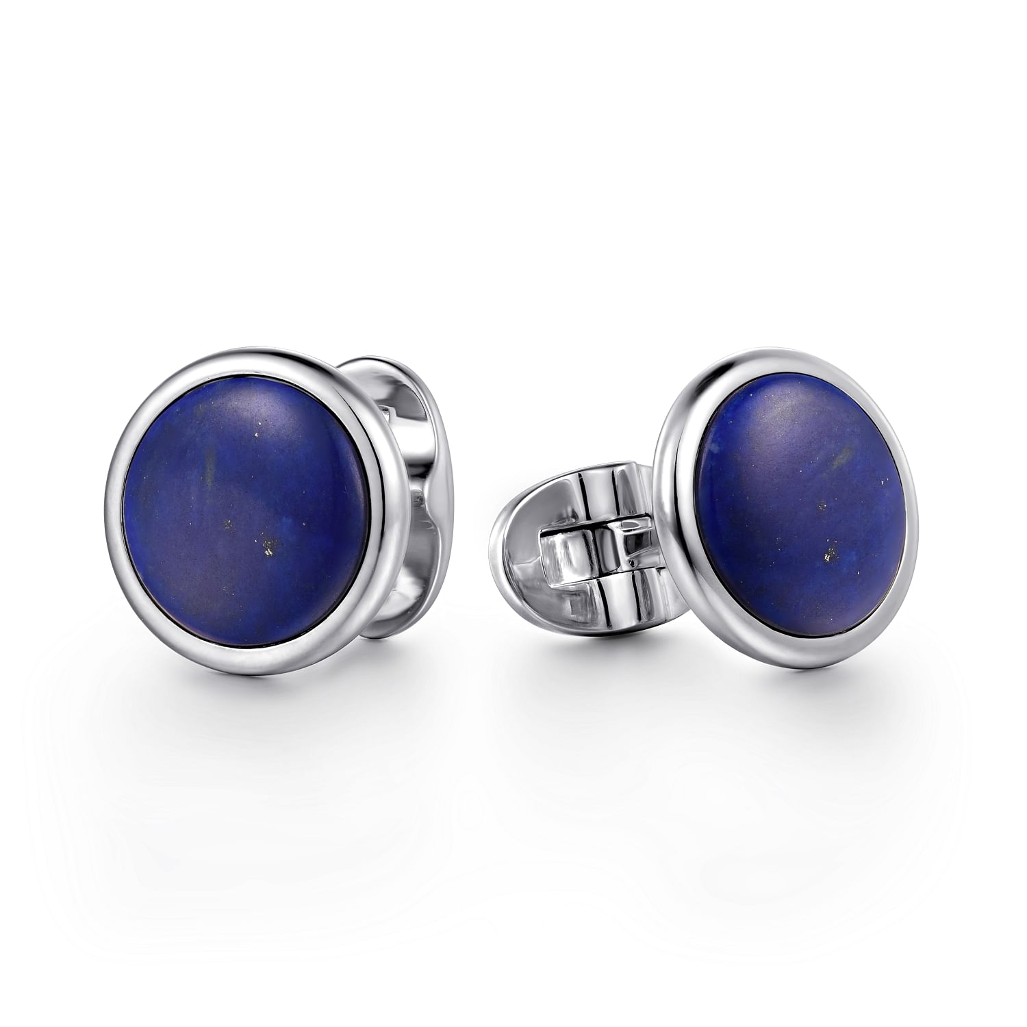 Natural Zircon in 925 outlet sterling silver cufflinks- vintage blue enamel cufflinks, Customized Cufflinks-Wedding Cufflinks- Gift For Her.