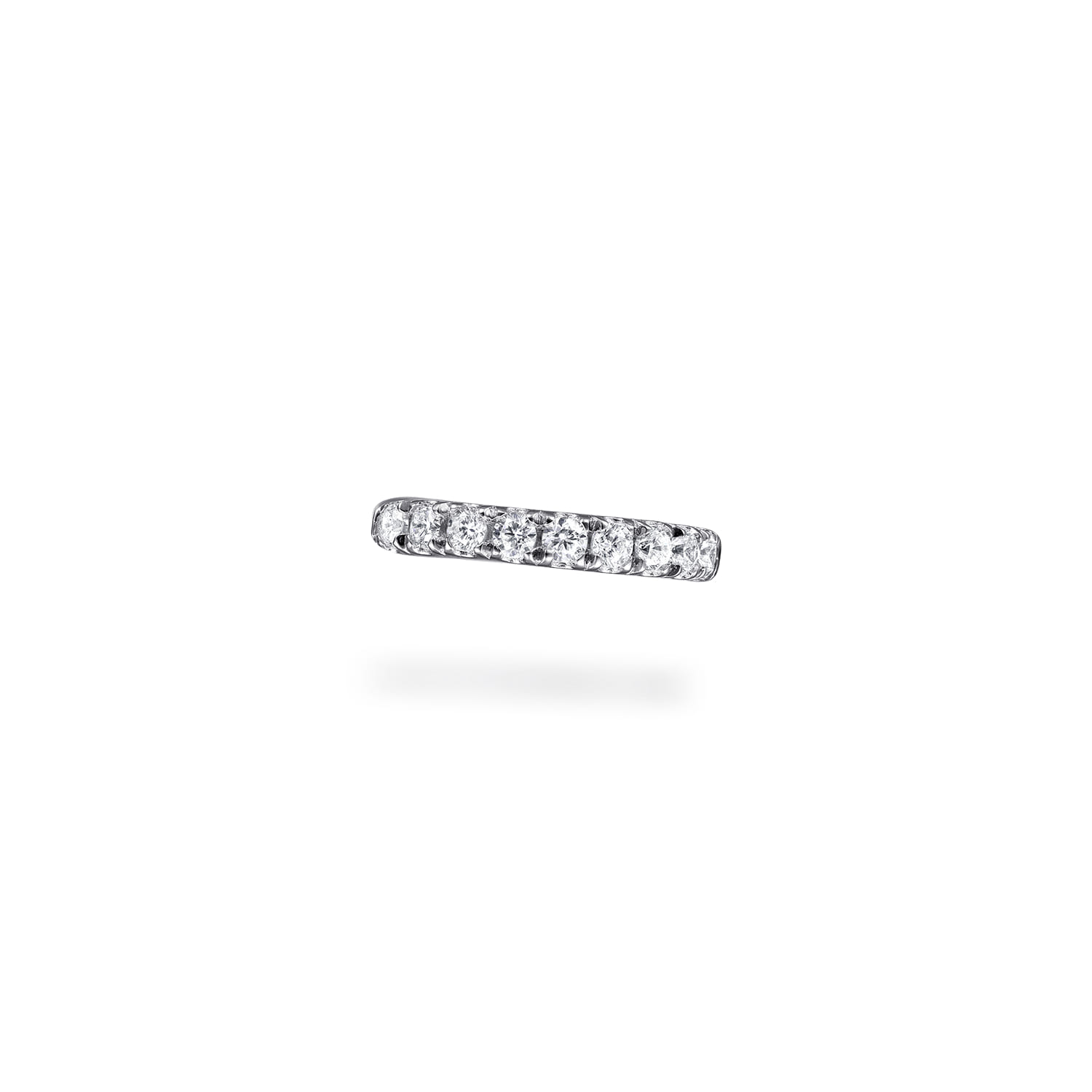 Diamond Cuff Earring in 14K White Gold, photograph 3