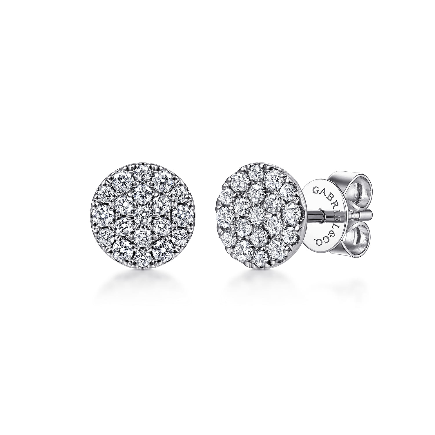 Pave Diamond Stud Earrings