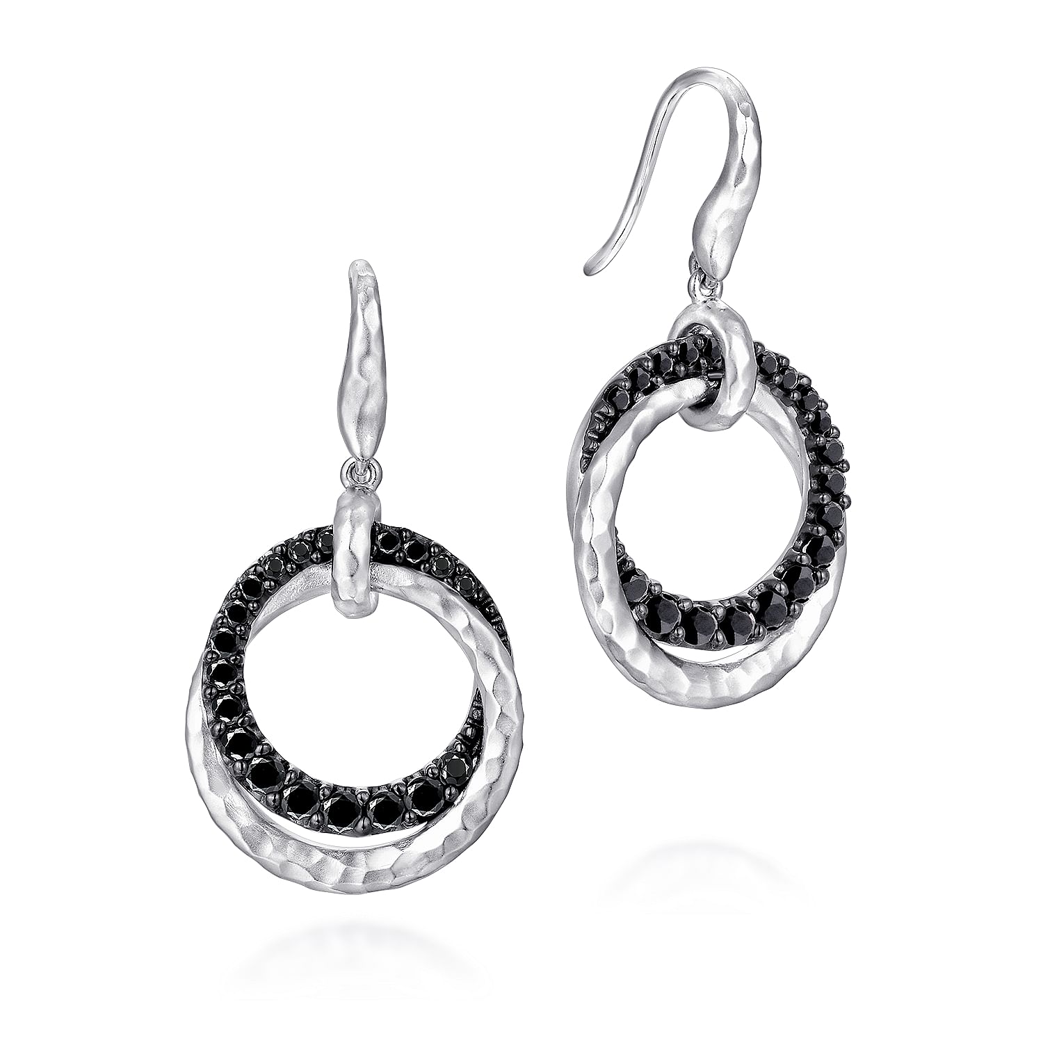 Scott Kay silver black spinel 2024 dangle drop earrings